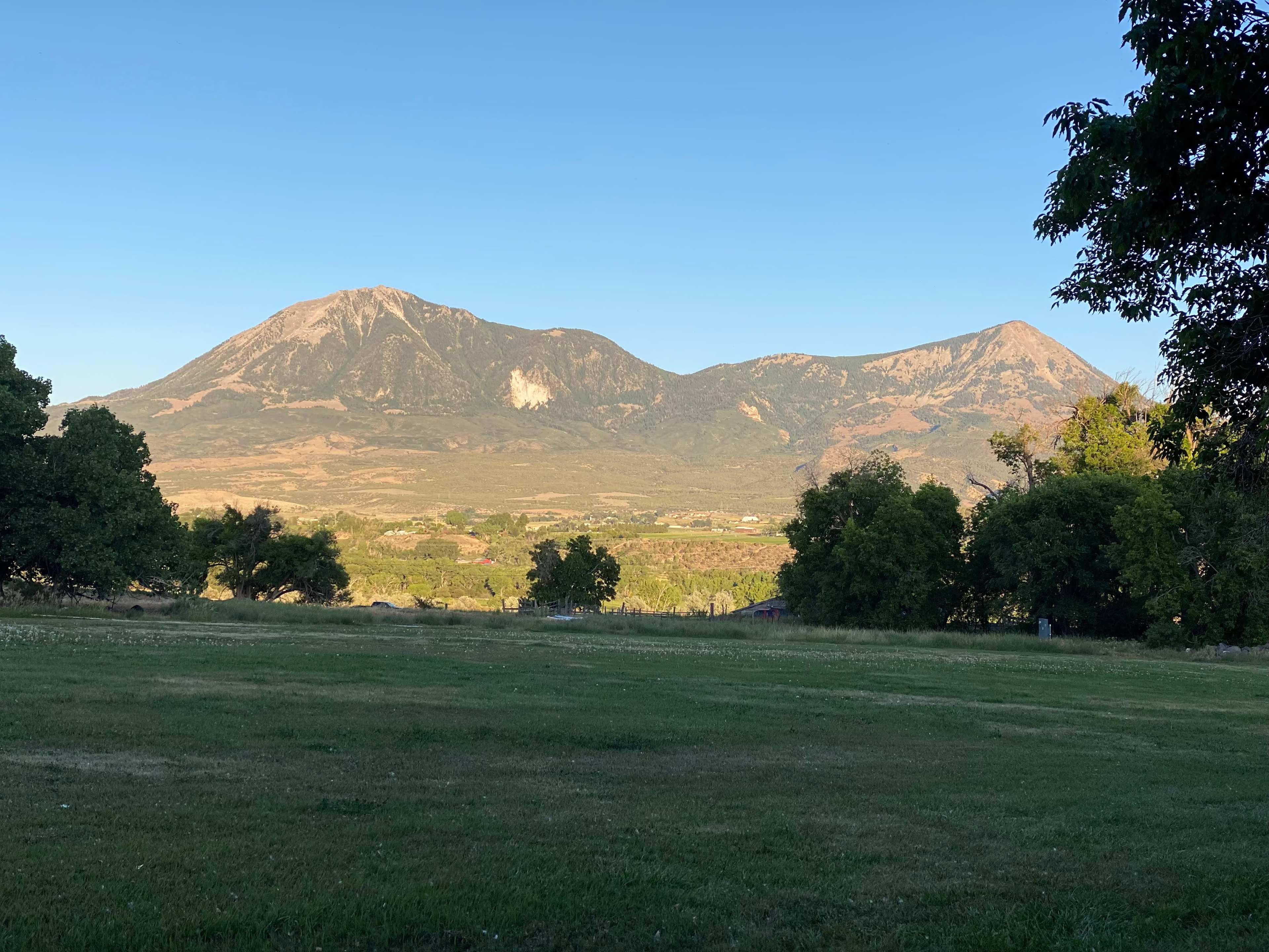 View from campsite