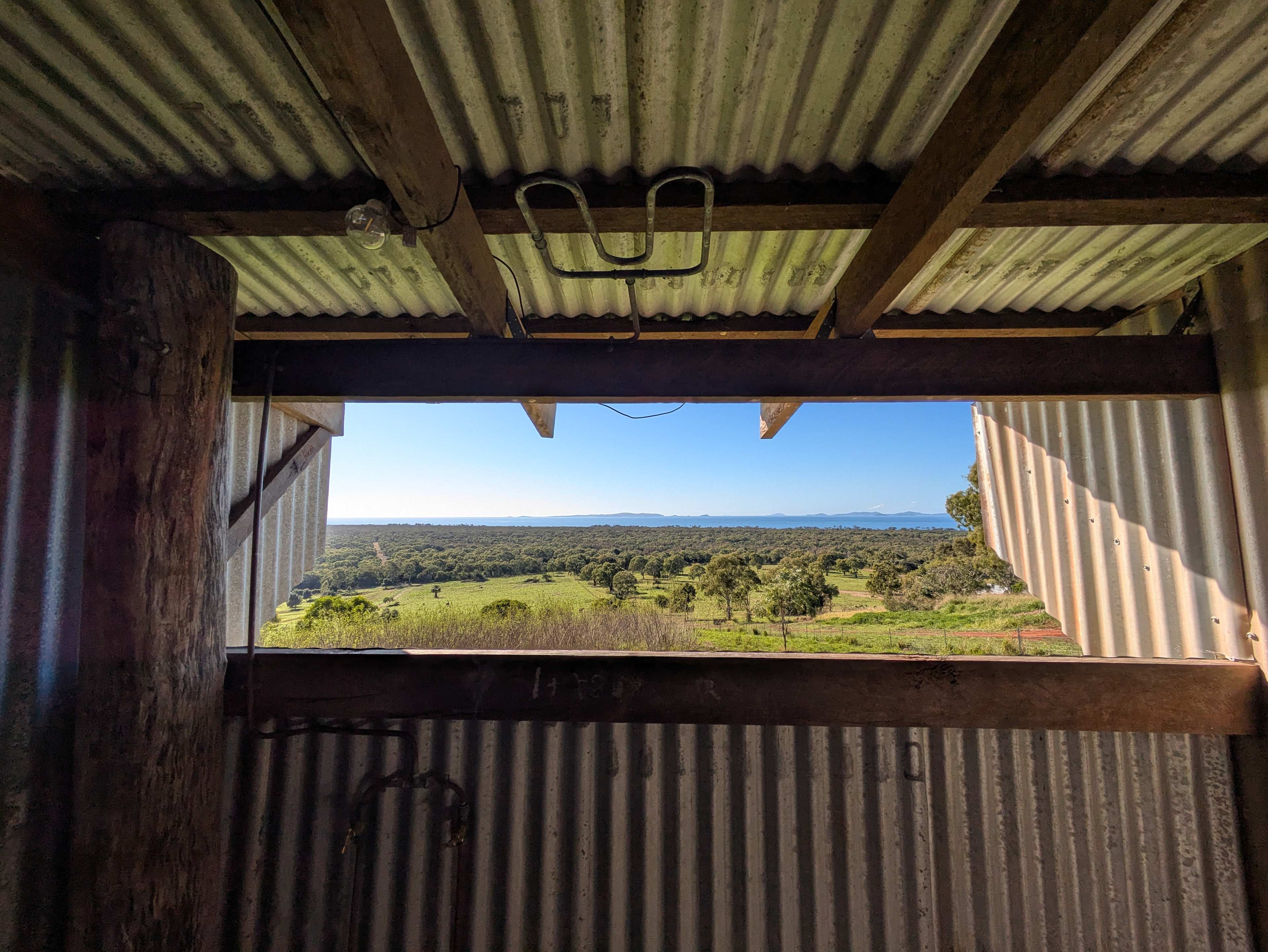 Shower & Toilet with a View