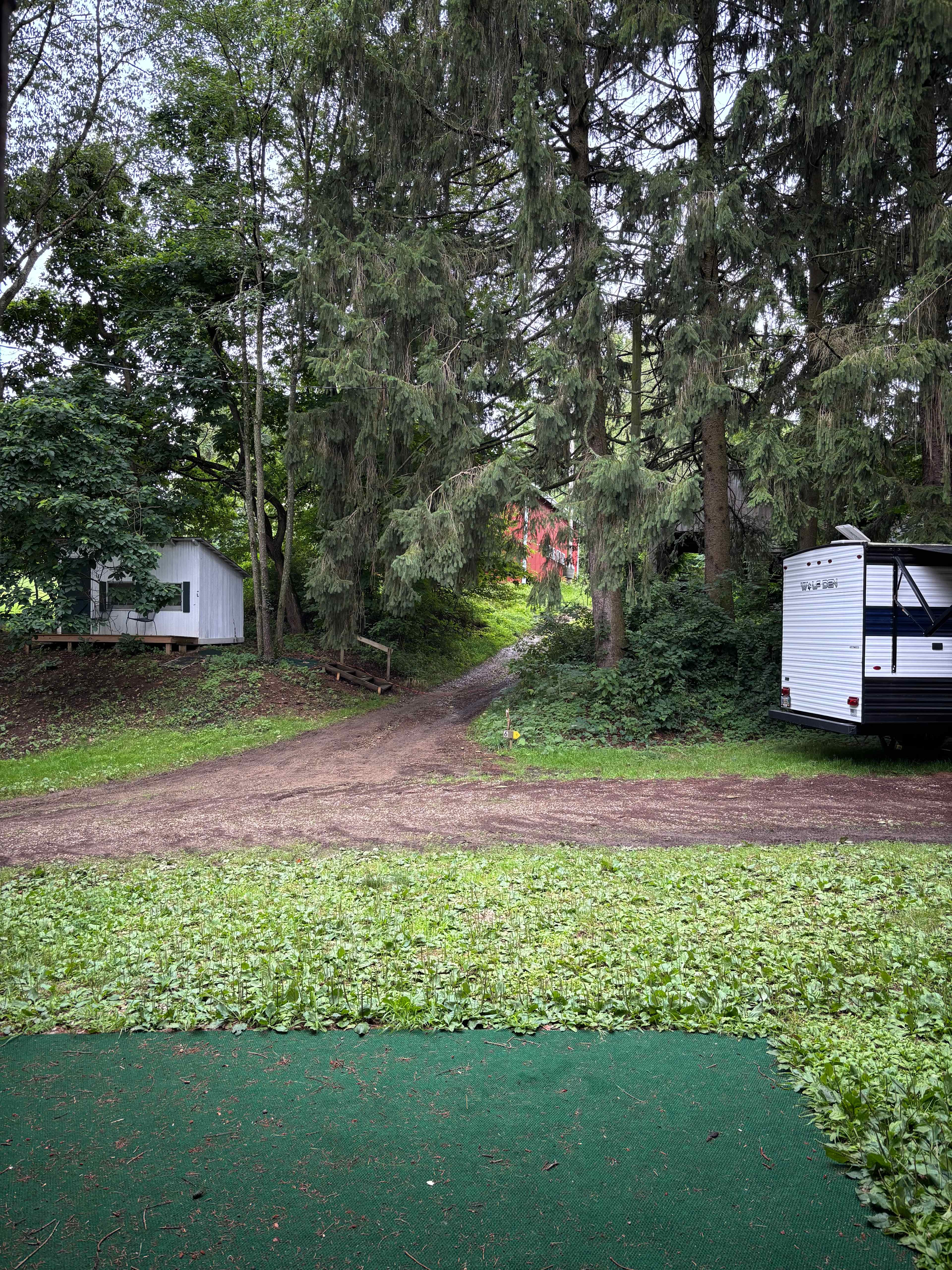 View from bathrooms up to site #4