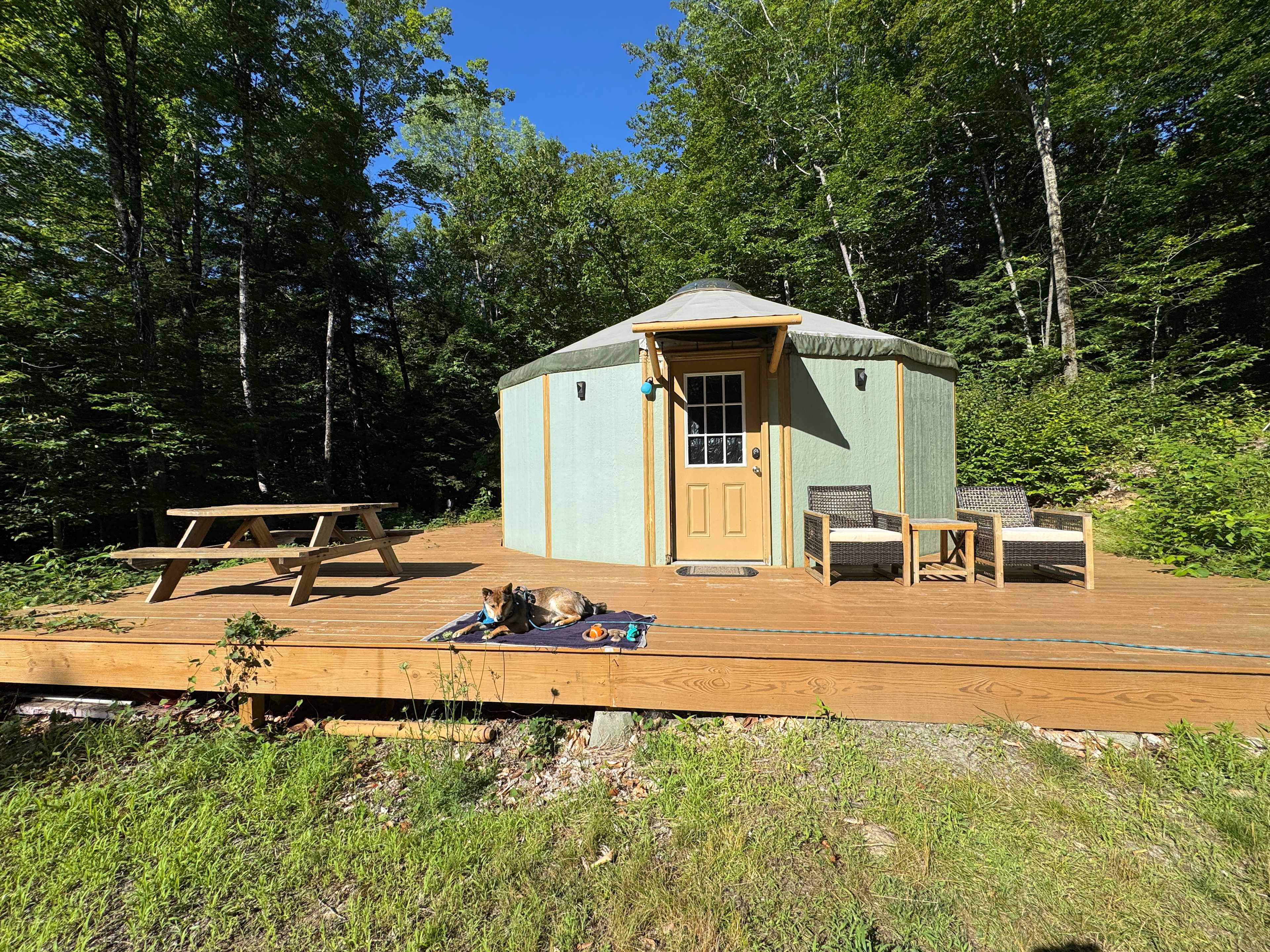Off Grid Black  Yurt