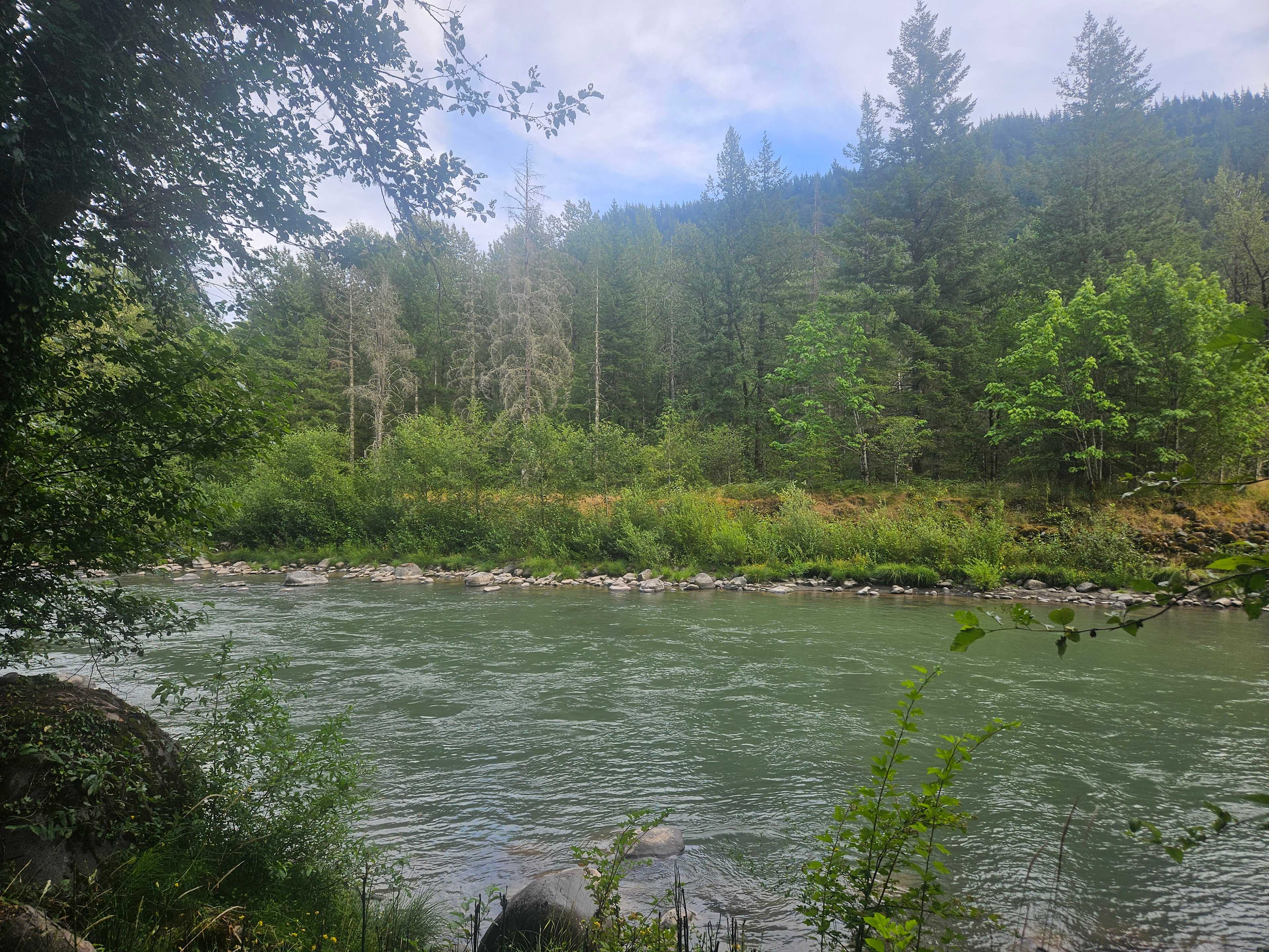 Our view of the river from Camp A