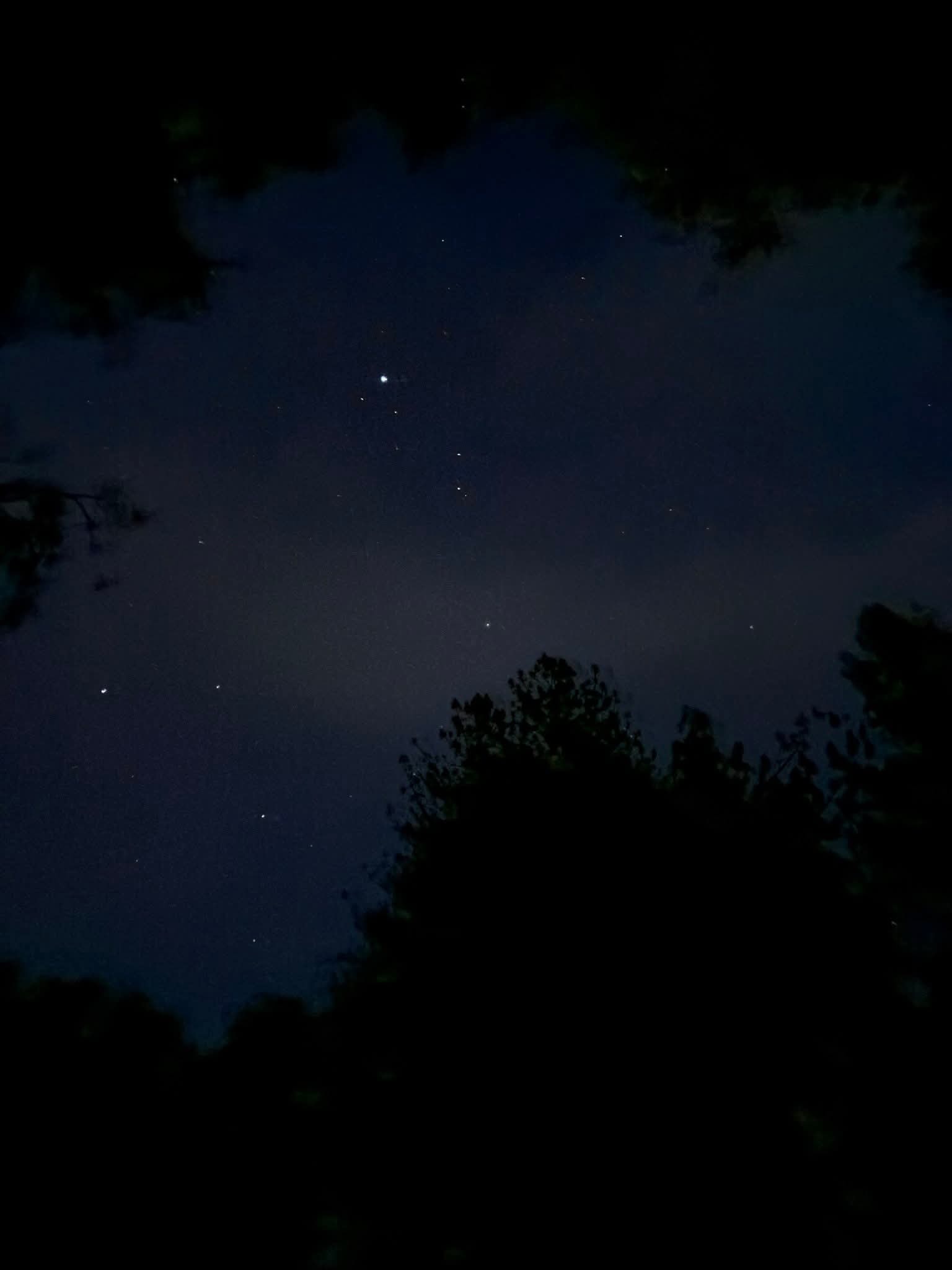 The sky at night 