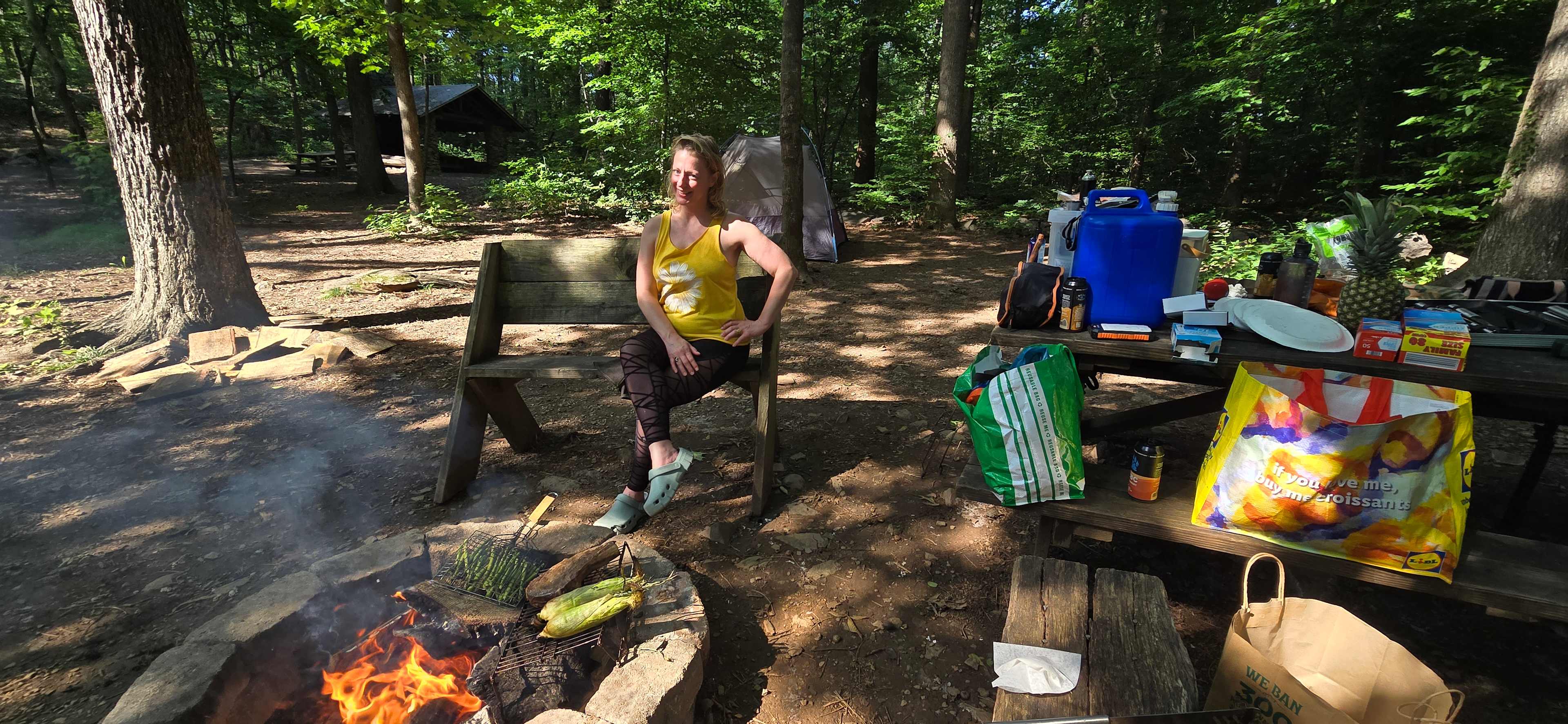 Loved cooking over the fire! 