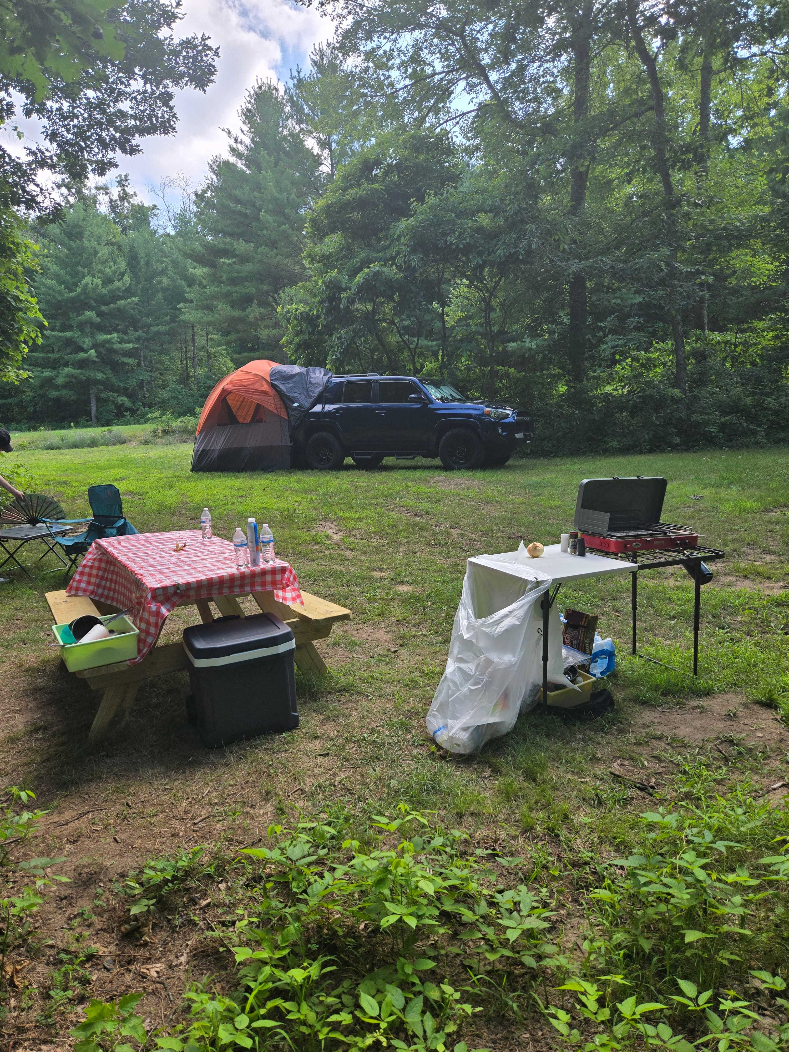Our tent campsite was huge!