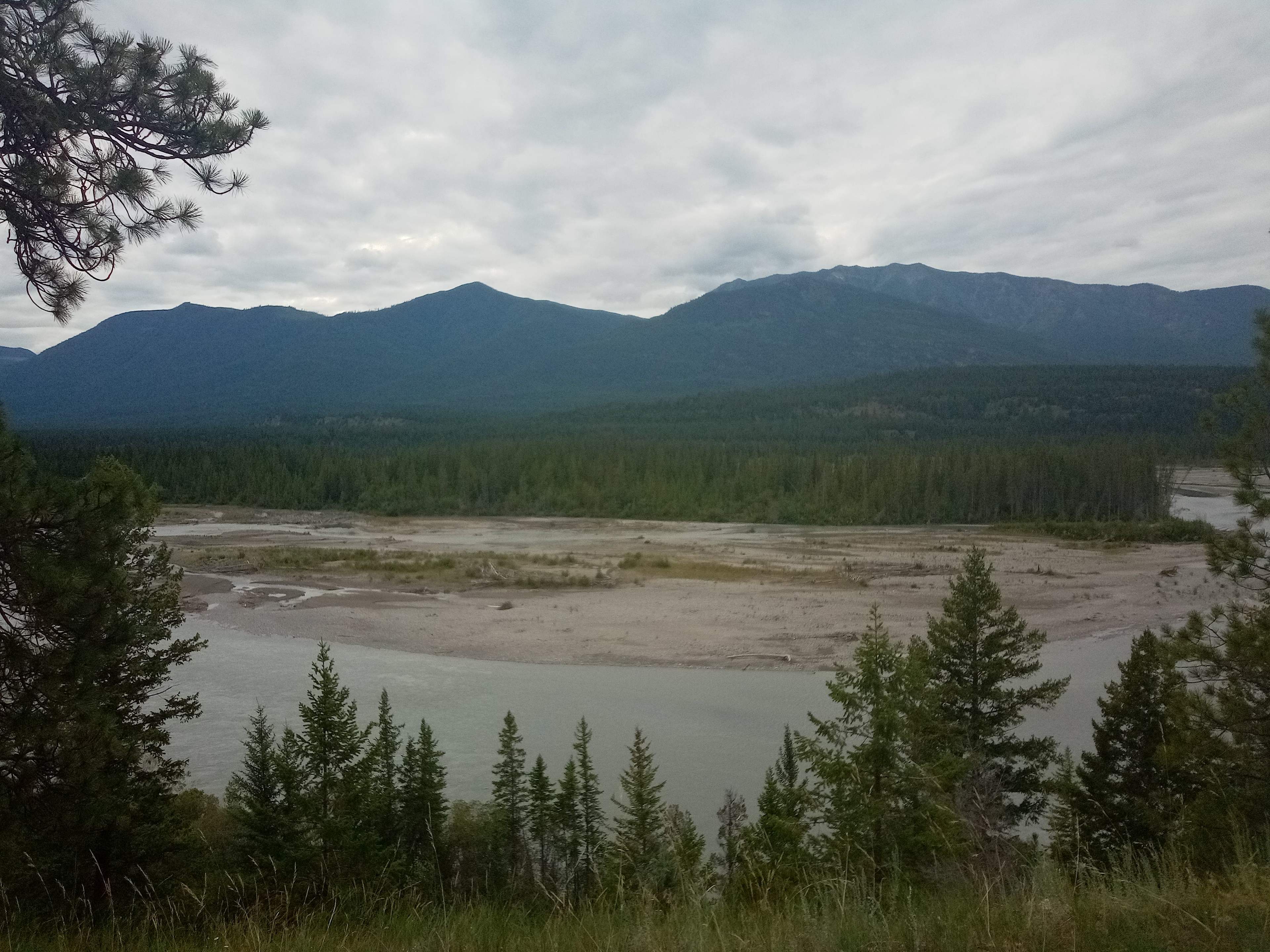The view from the walk down the dirt road along the fence line.