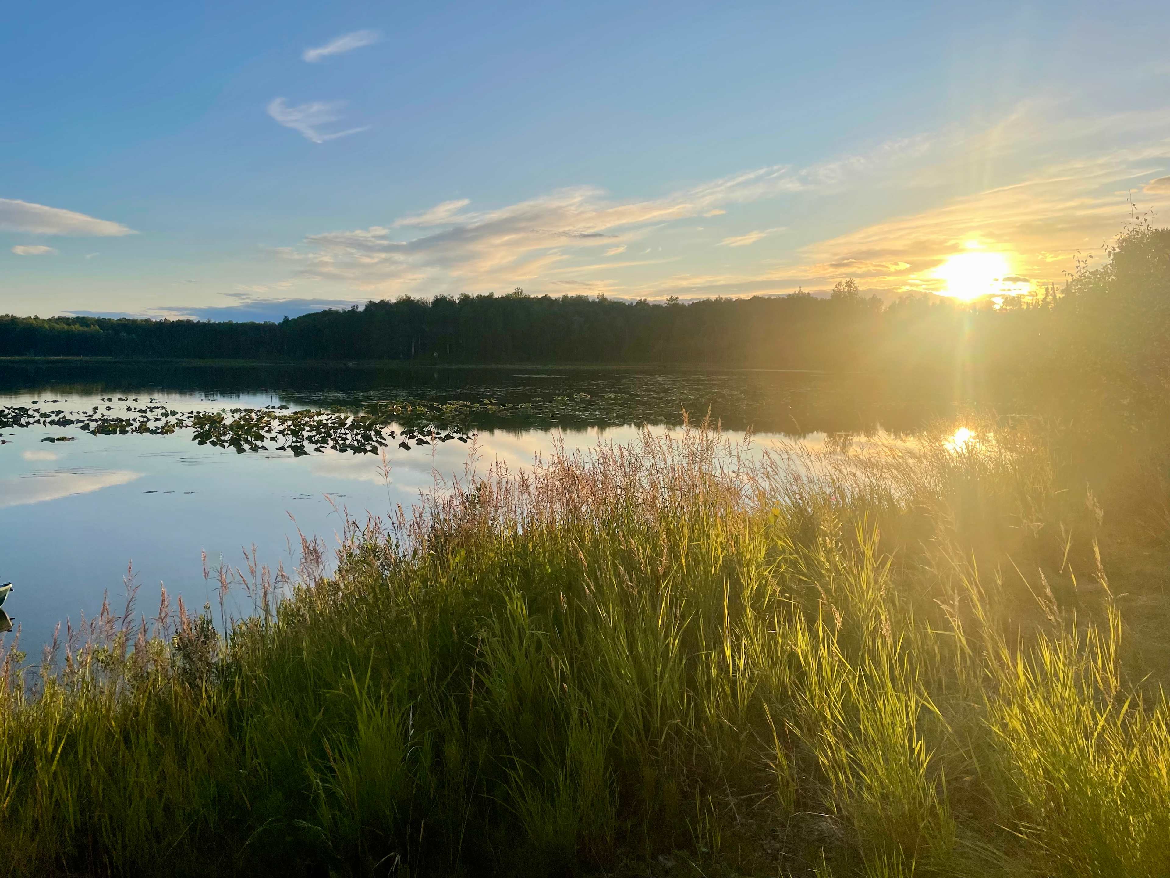 Sunset from the doc