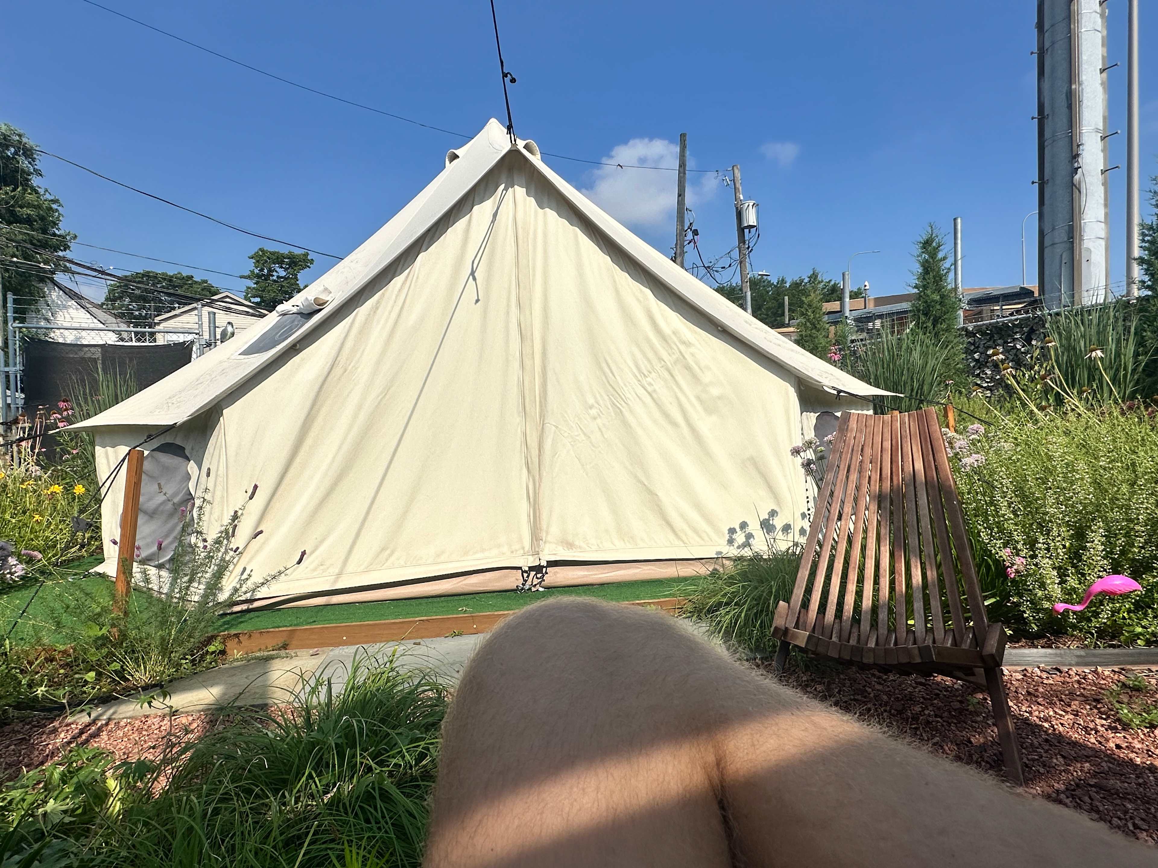 Glamp Chicago Yurt Urban Campsite