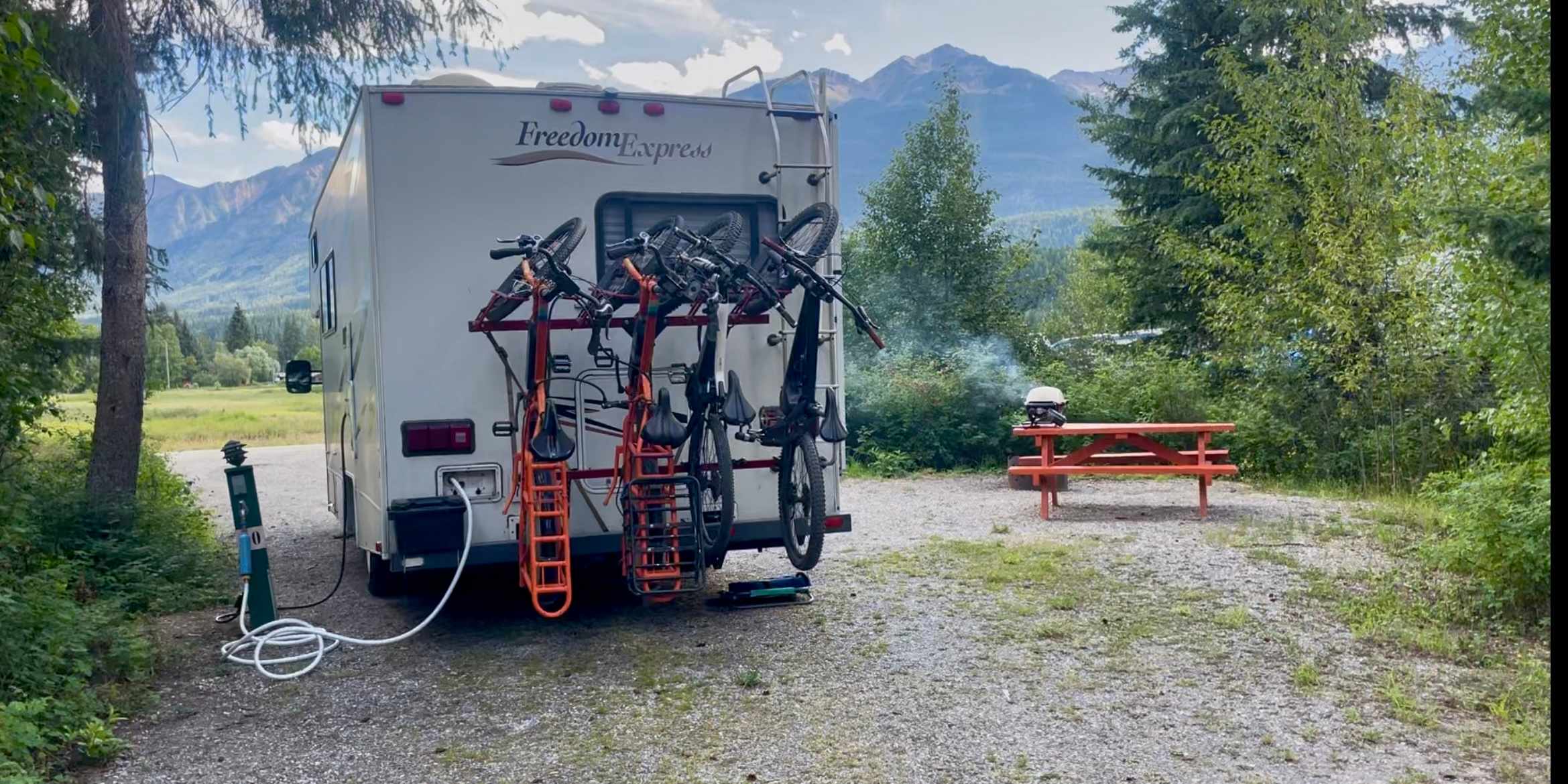 Level site. Easy to drive in and connect to utilities.