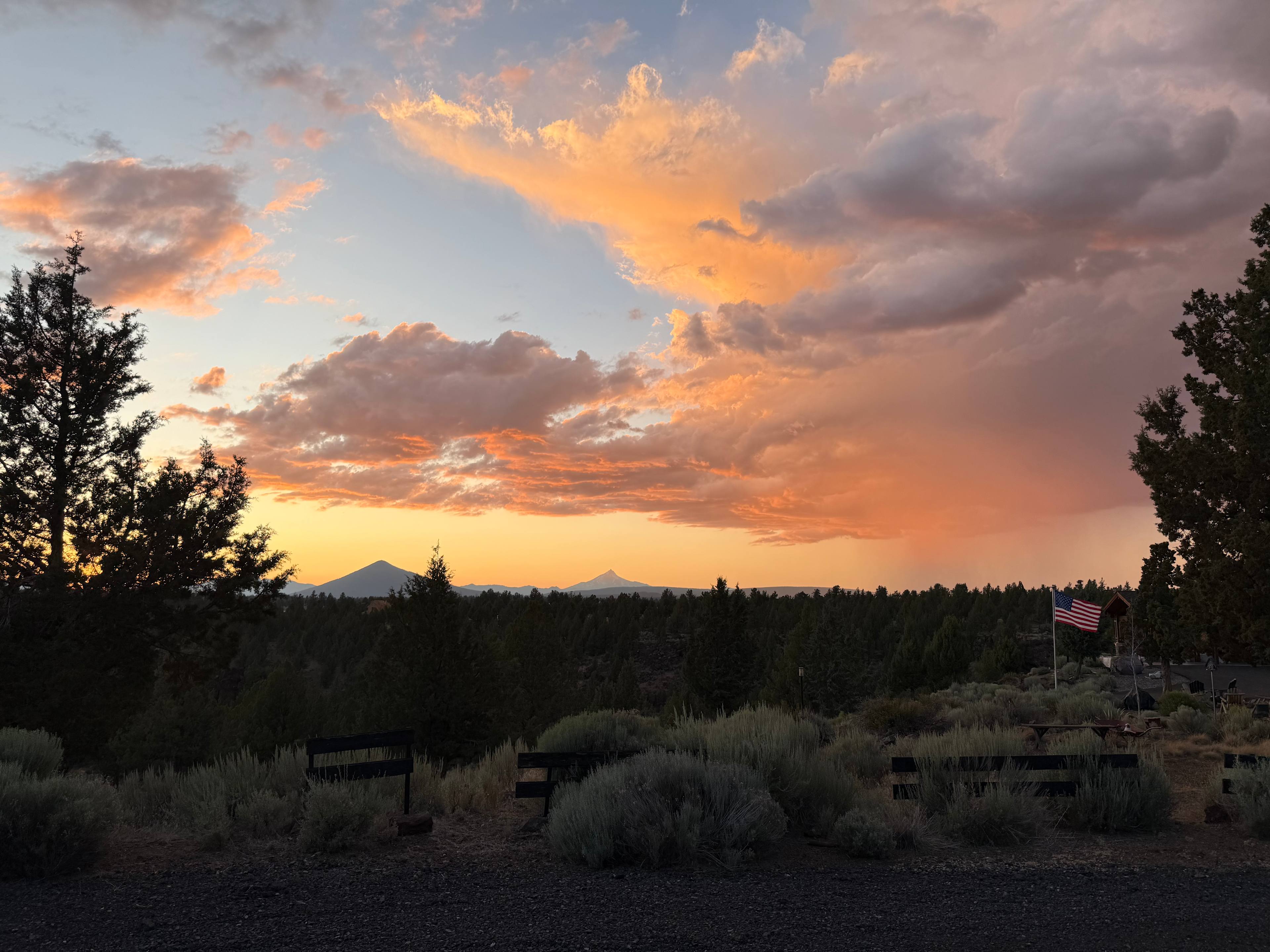 Another one of sunset from camp