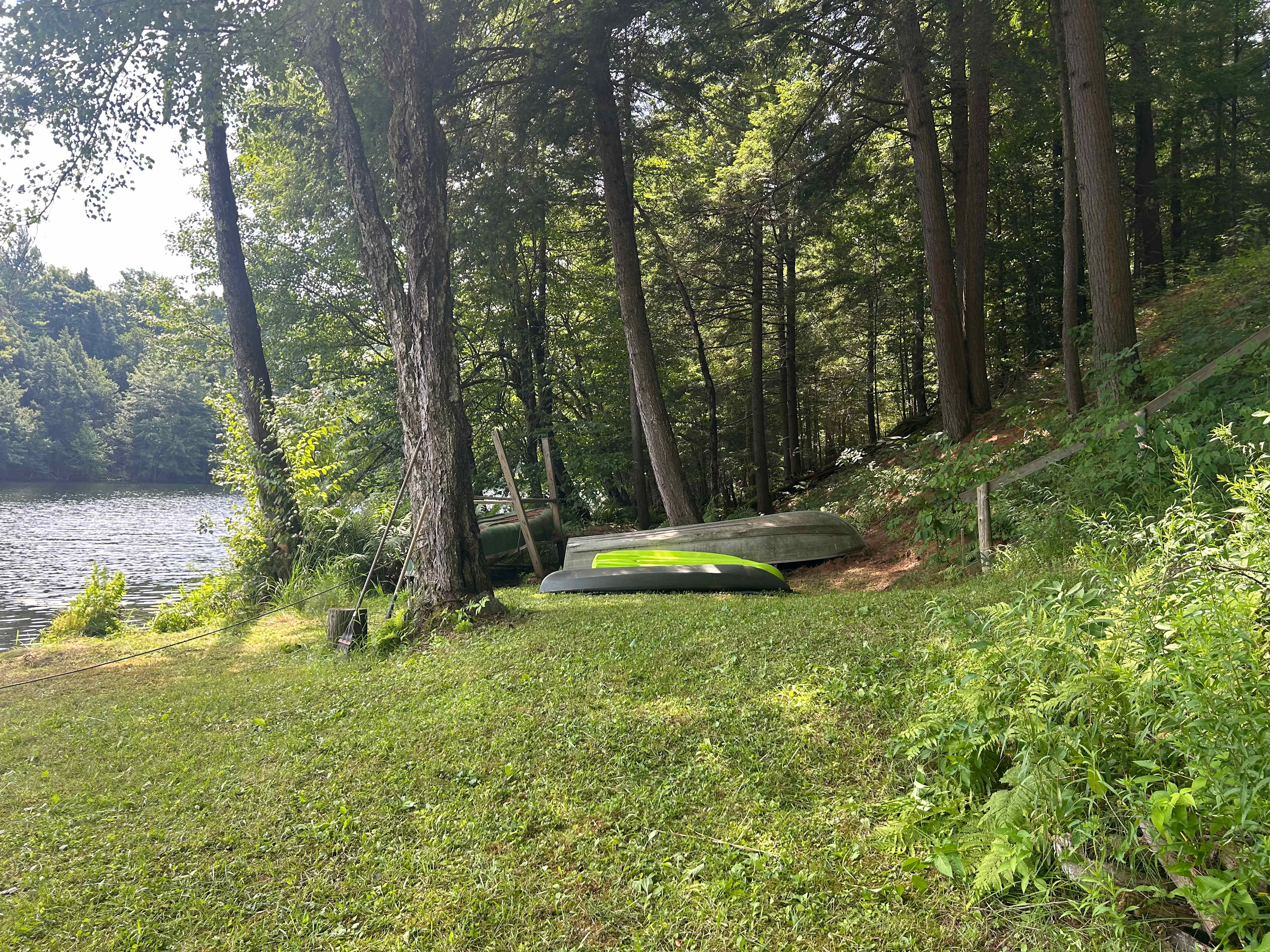Two kayaks provided by host