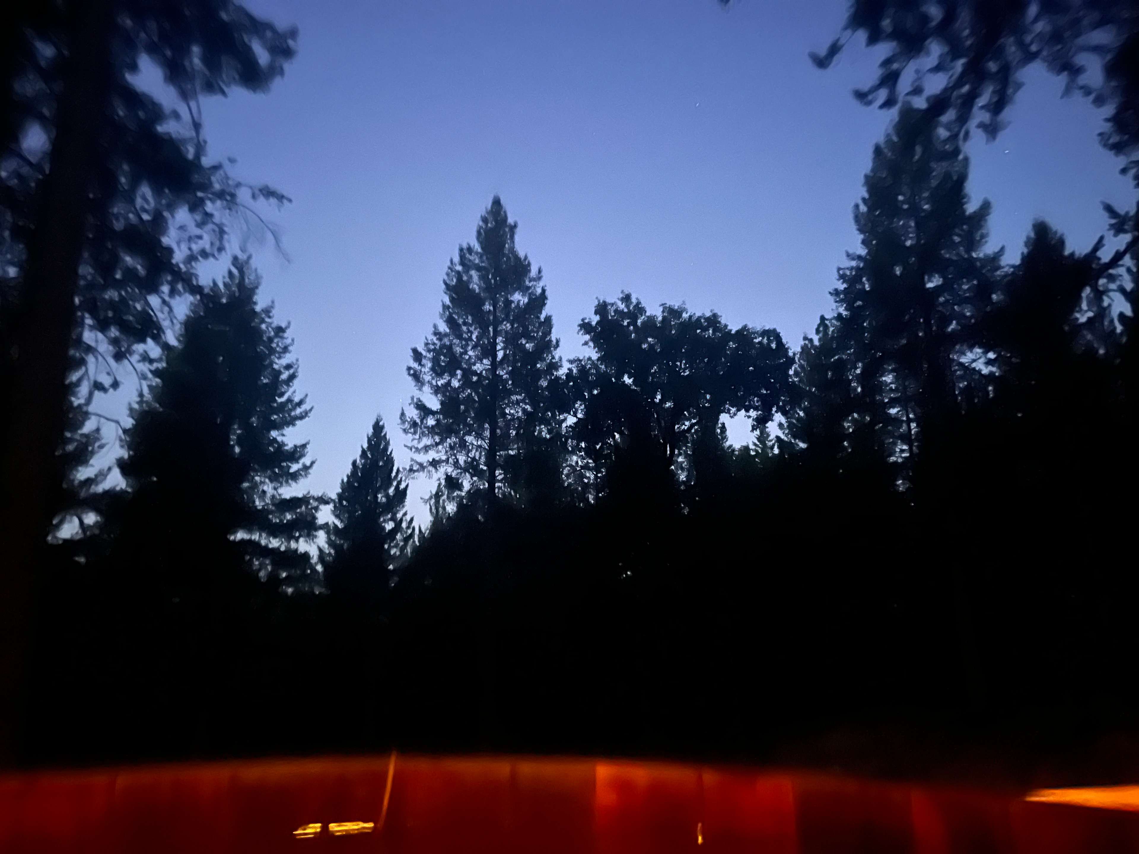 View from hot tub!