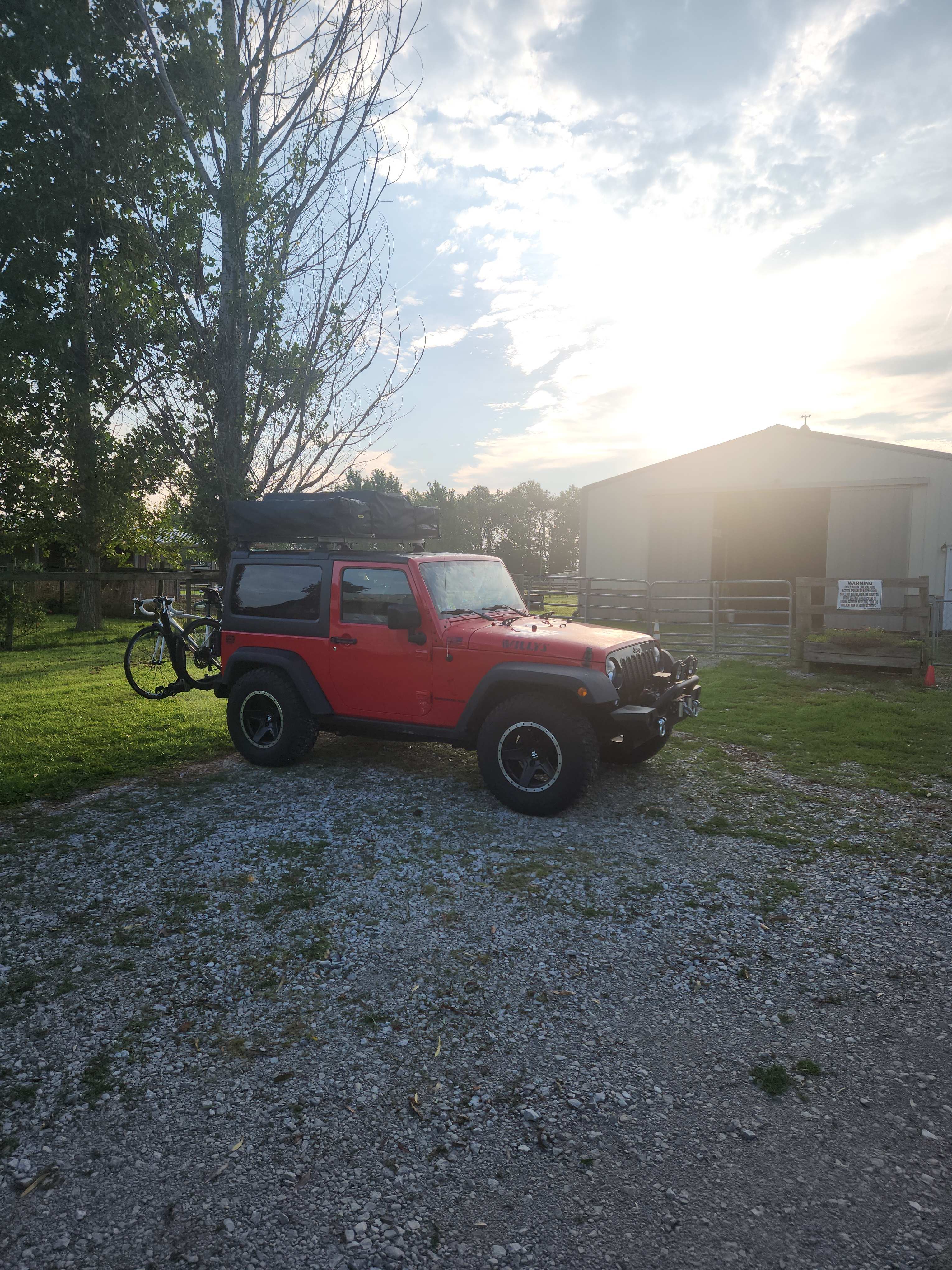 Flat as a pancake campsite. 