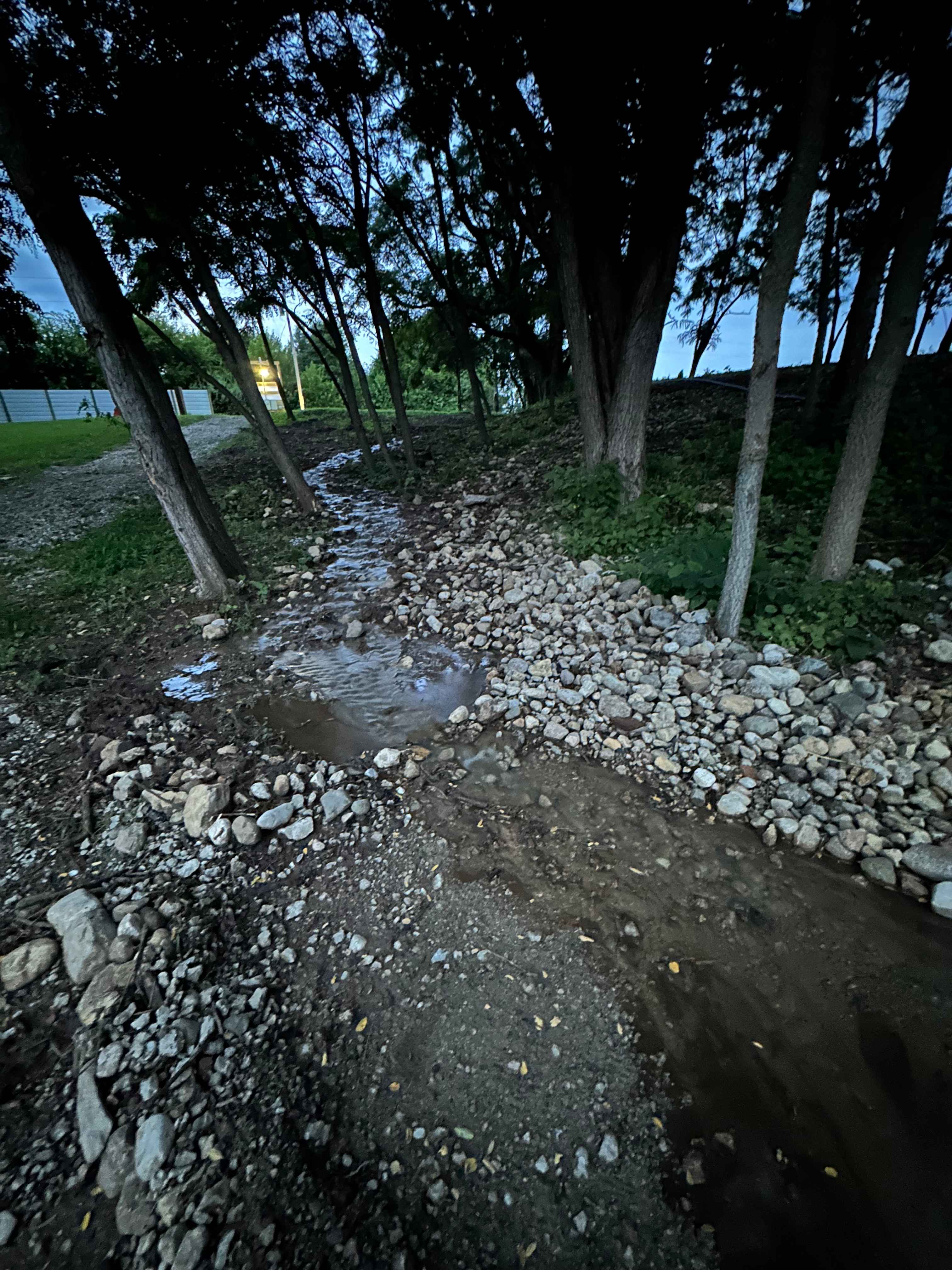 Stream being newly installed 