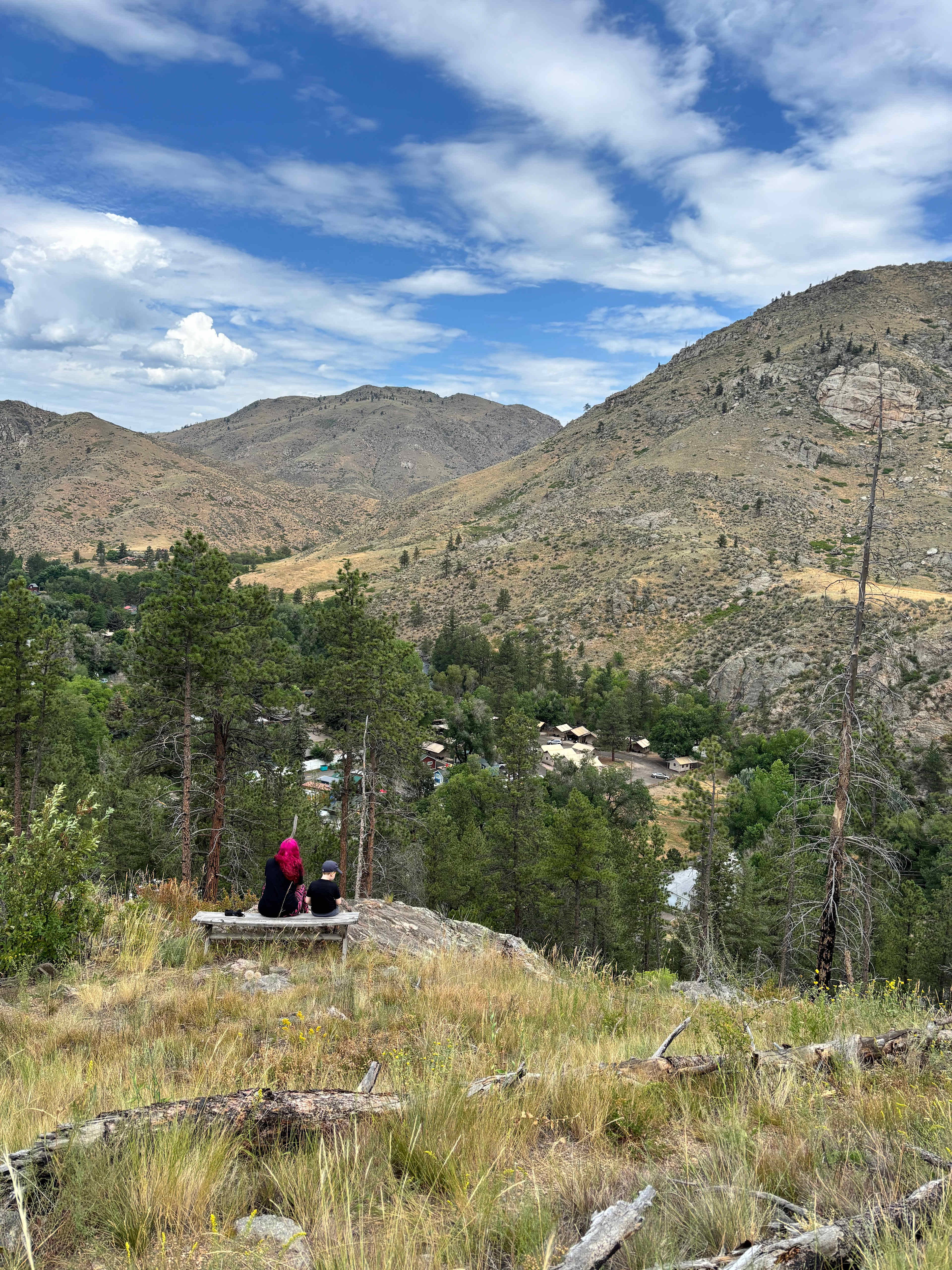 View from the bench on the trail on the property!
