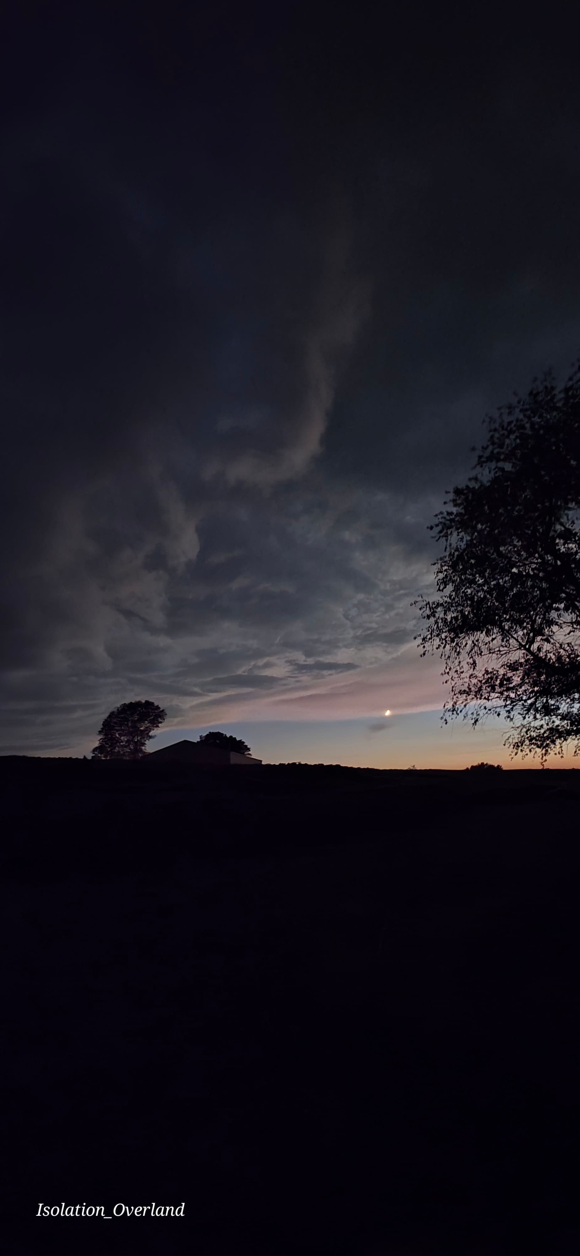 Sunset and moonrise