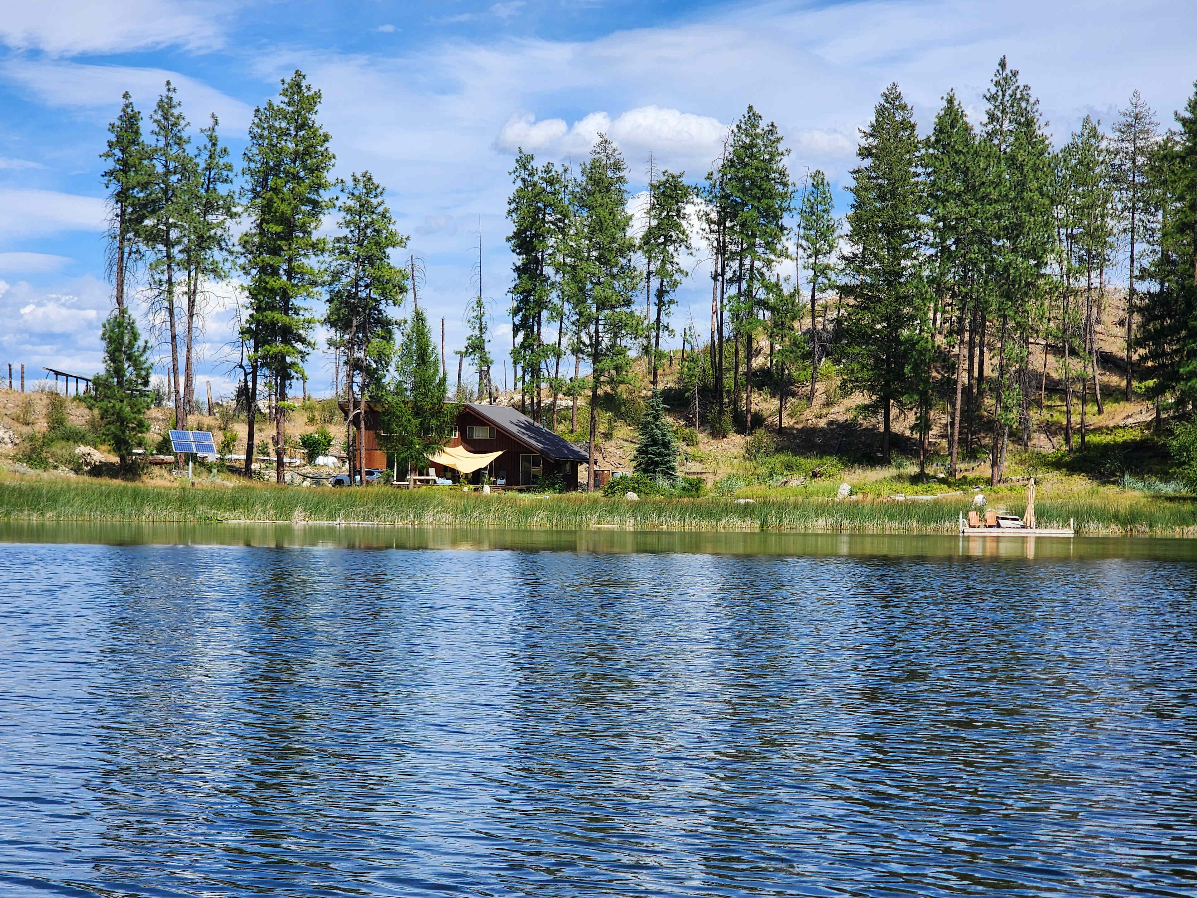View from out on the lake.