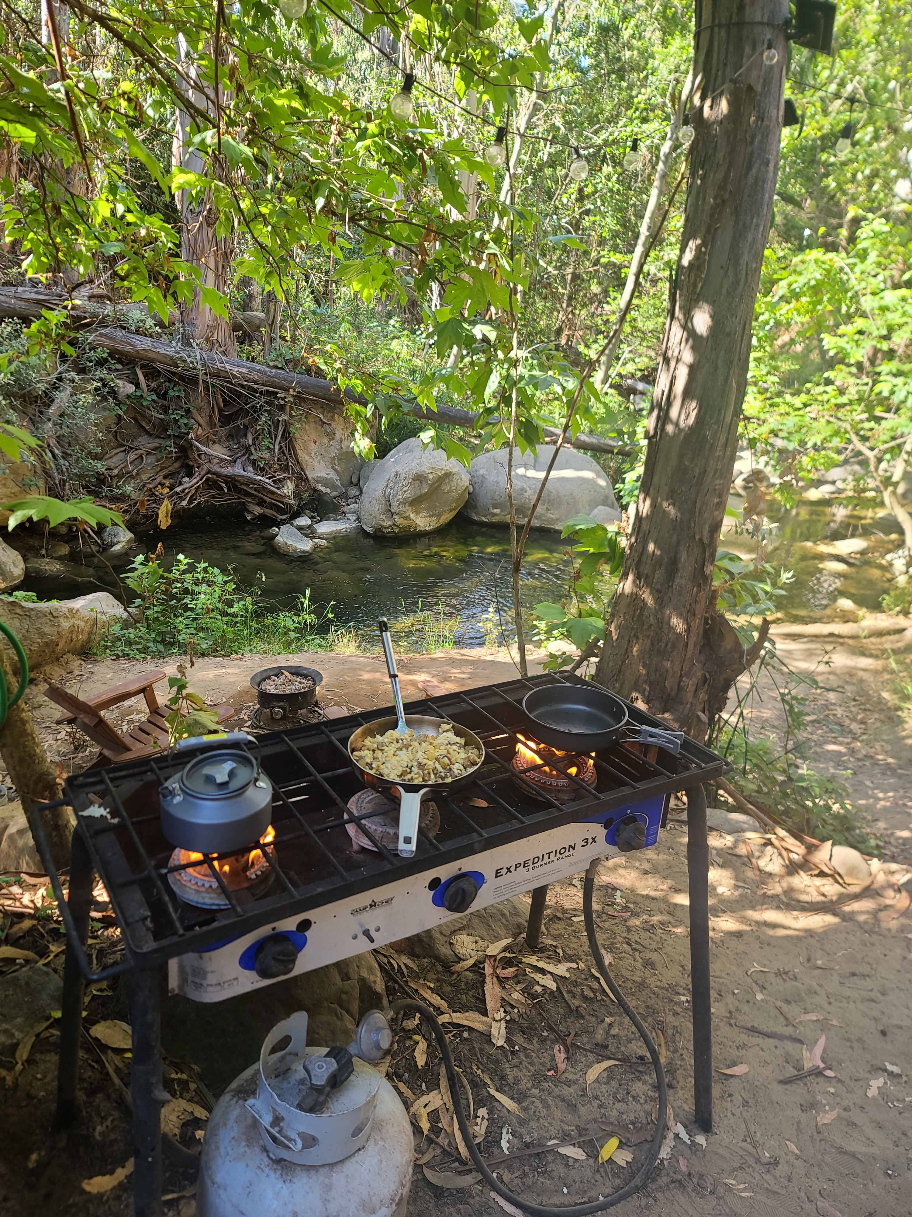 Cooking by the creek