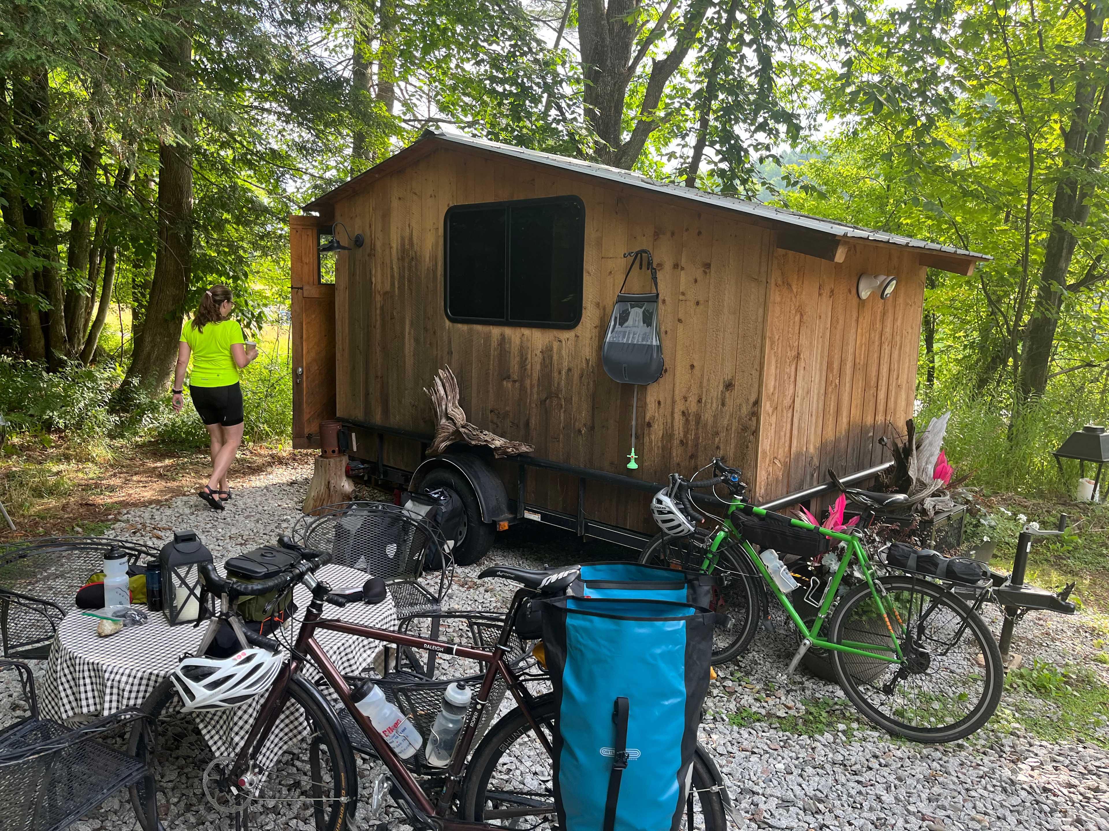Tiny Hide-A-Way Camper On Wheels