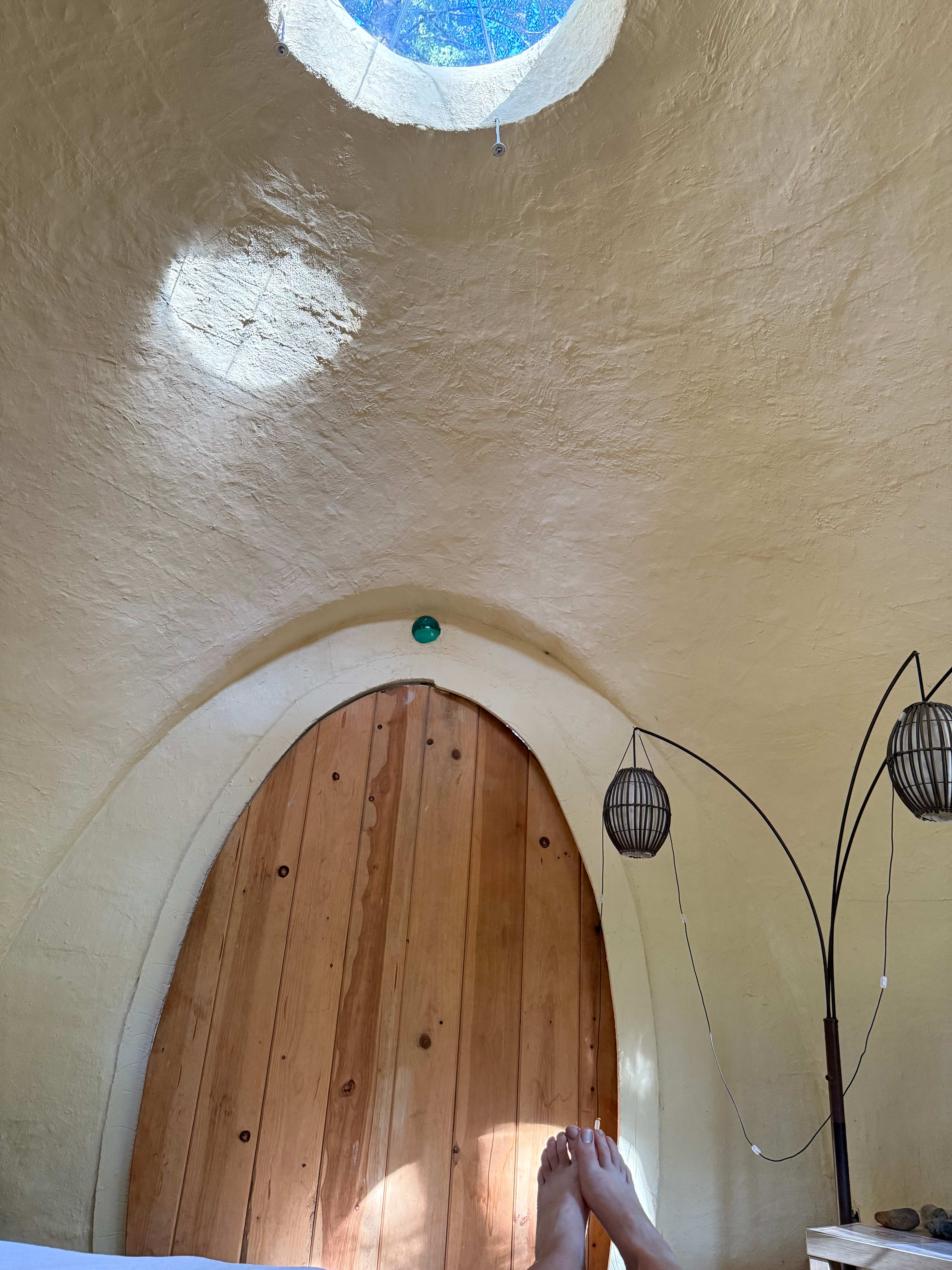 Morning light in the gnome dome 