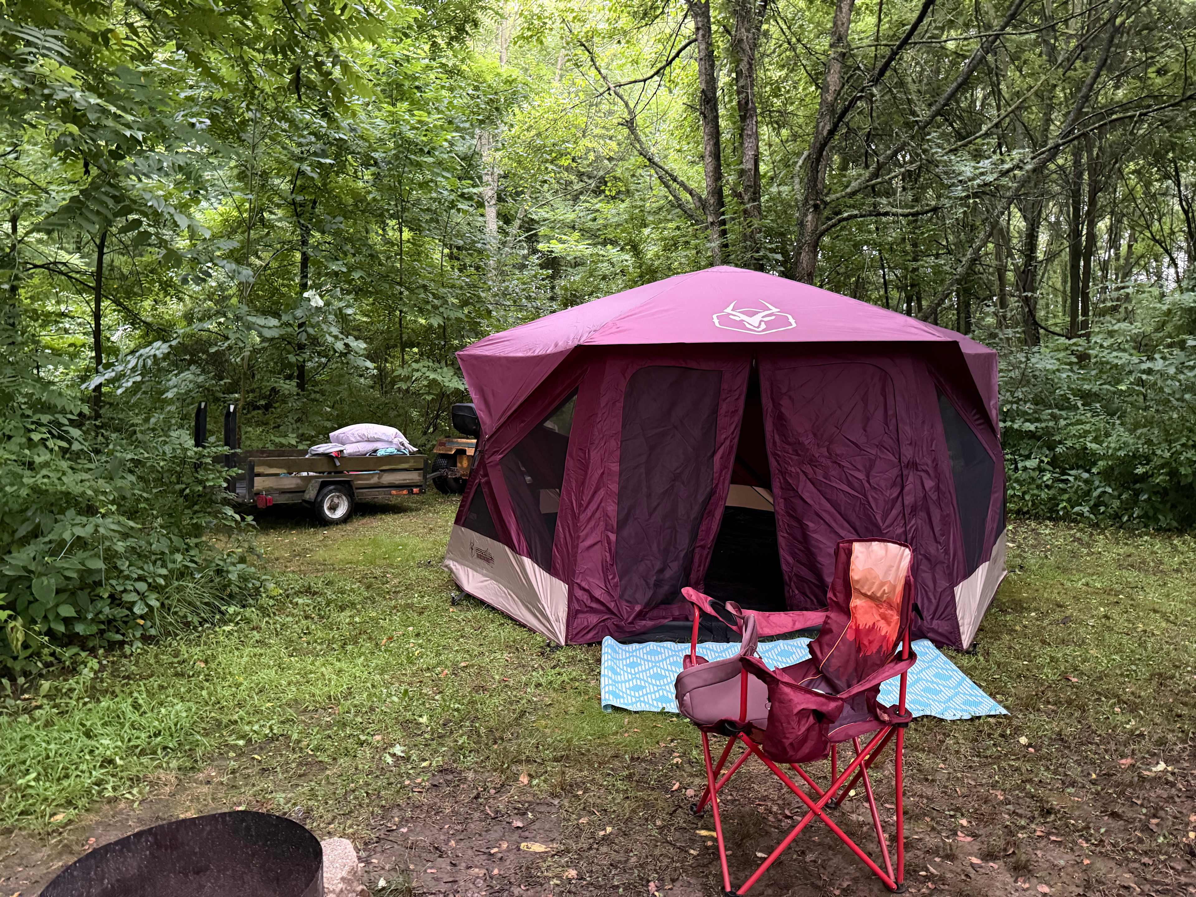 Plenty of space for our large tent