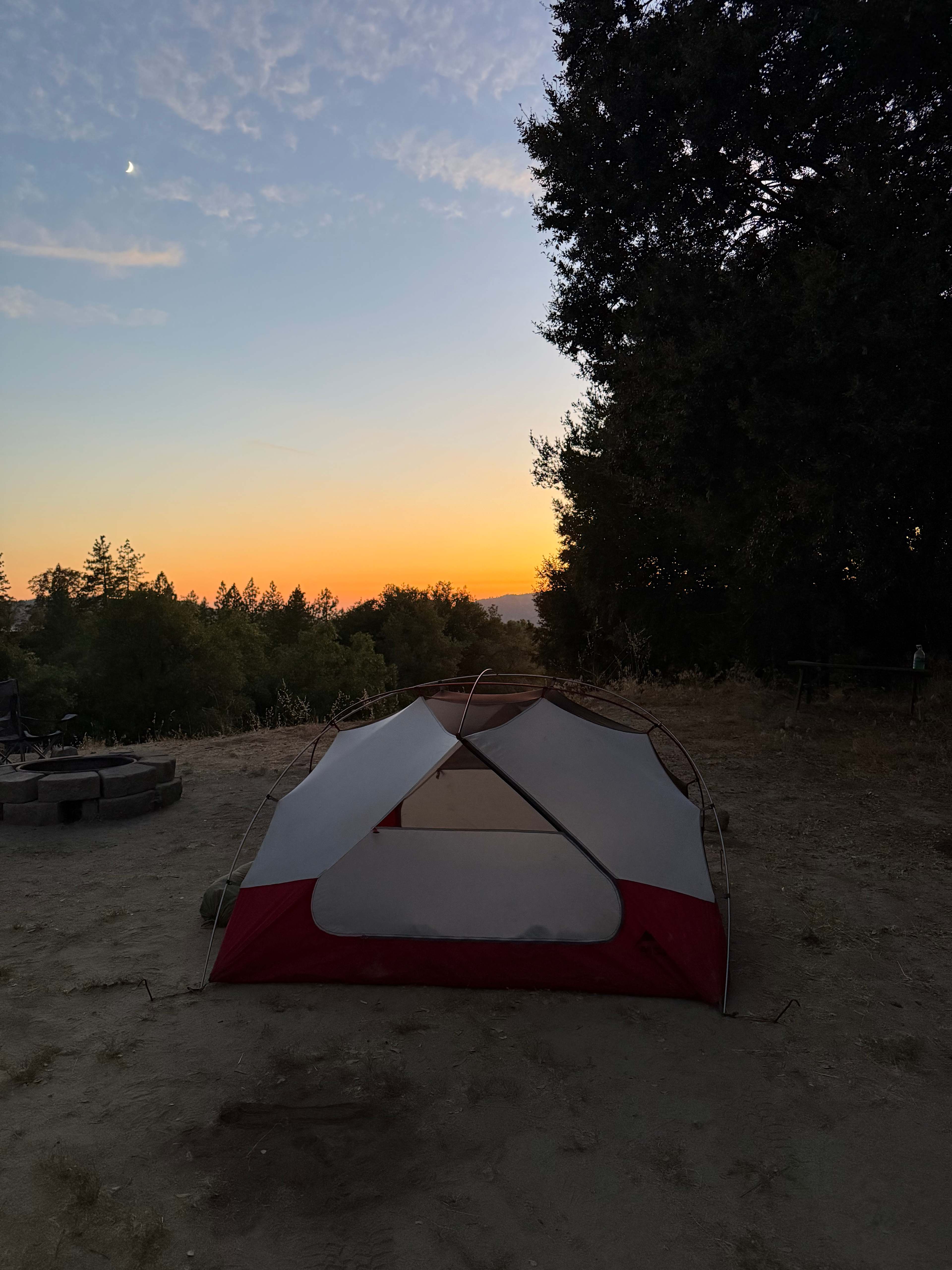Sunset at site #1