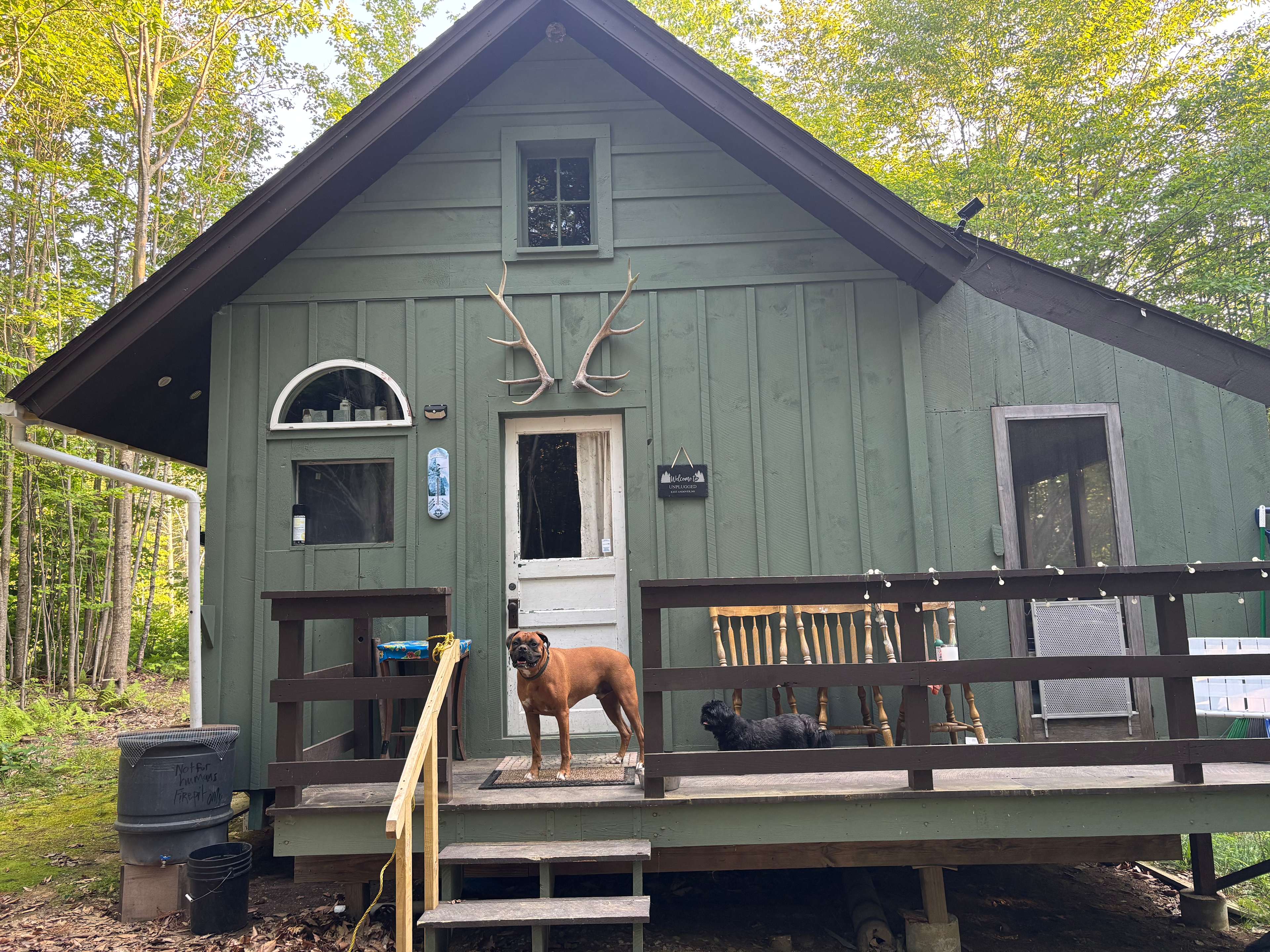 Unplugged, No electricity, no wifi.