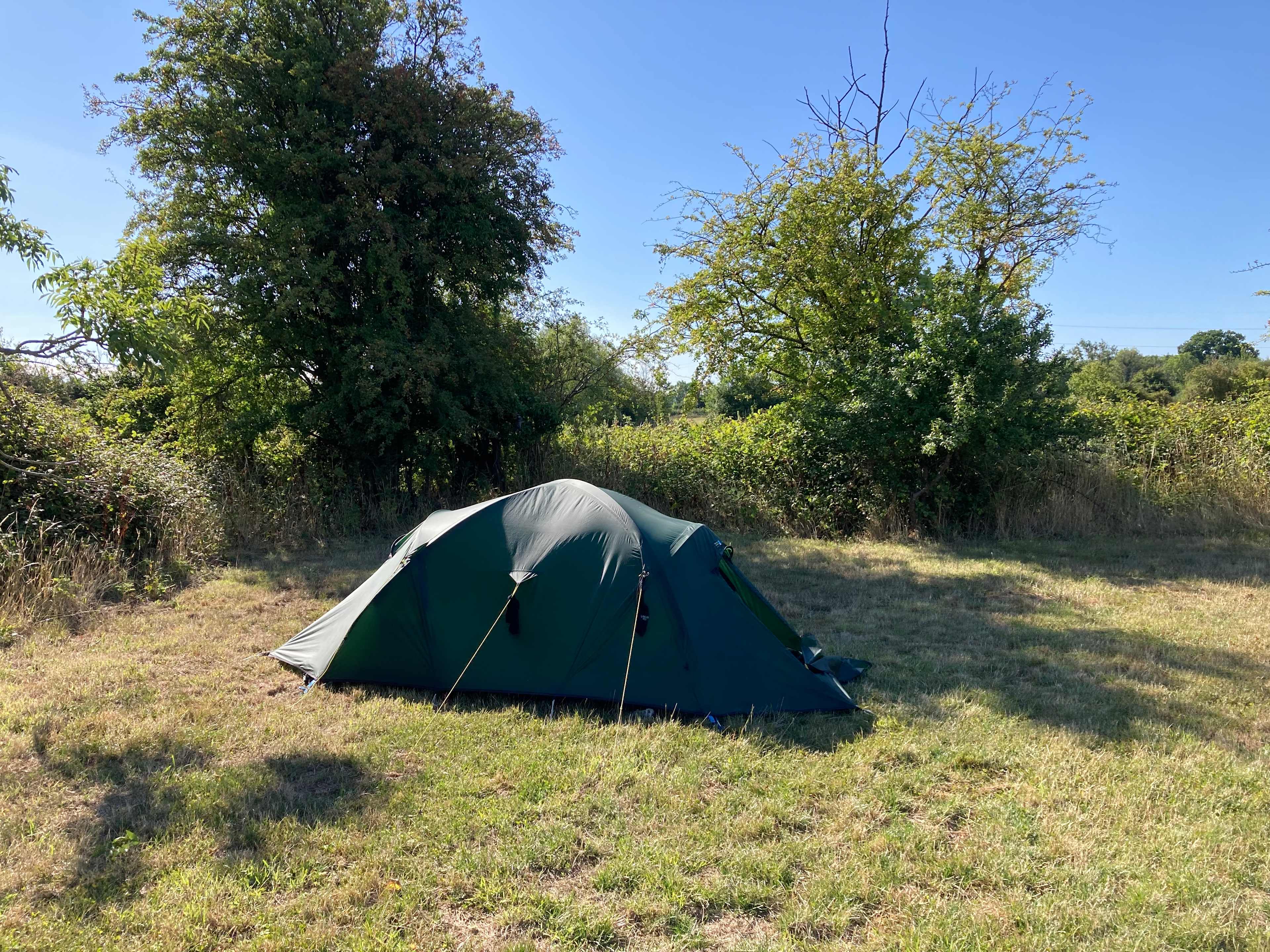 Our tent at the campsite.
