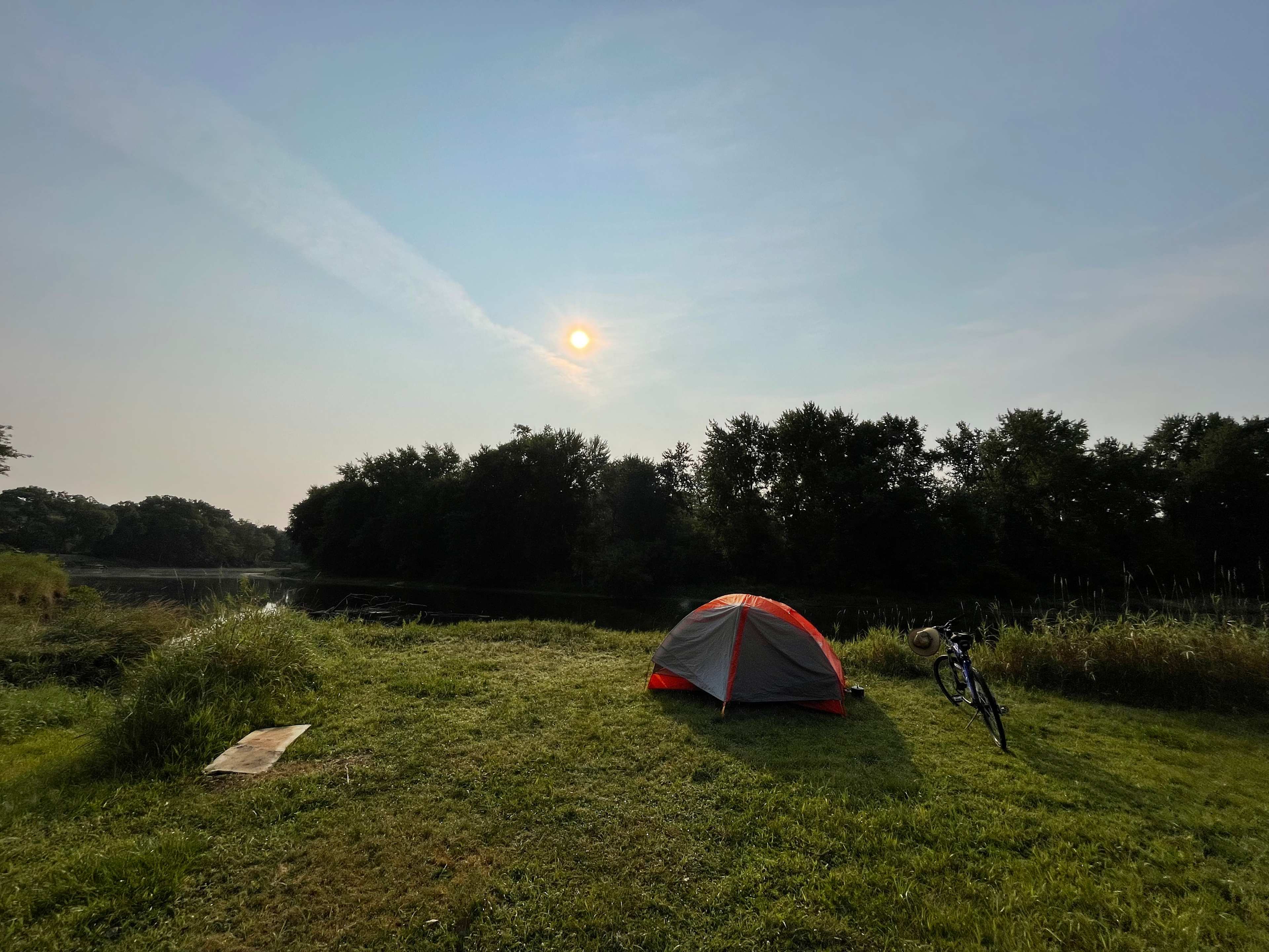 North country trail, riverside camp