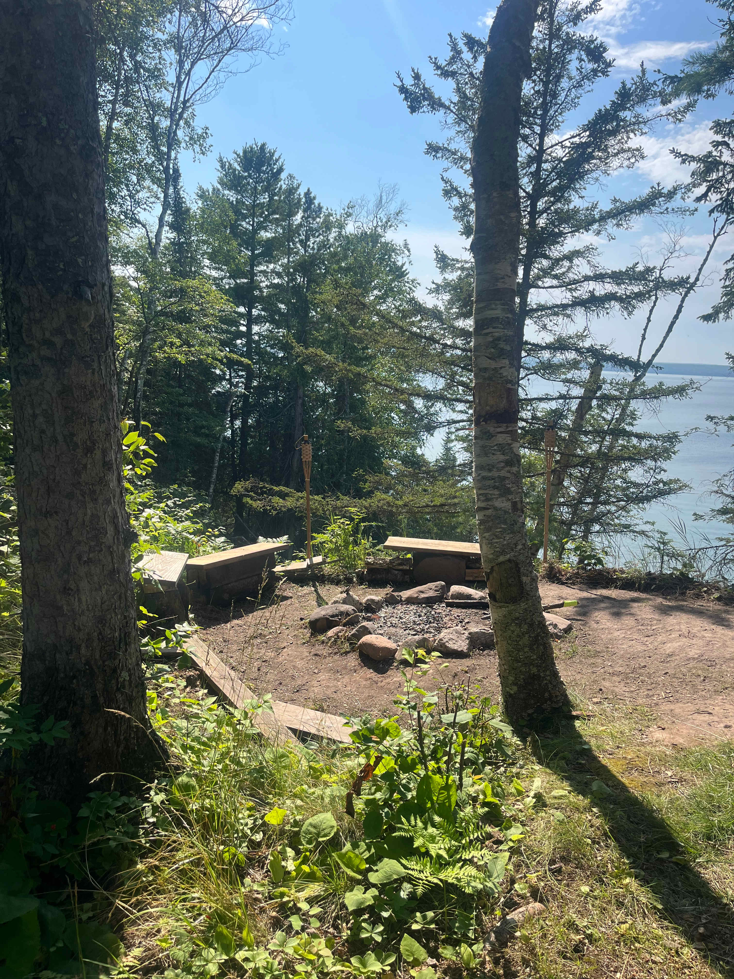 Lower fire pit.  The other one is about where I’mStanding for the photo. 