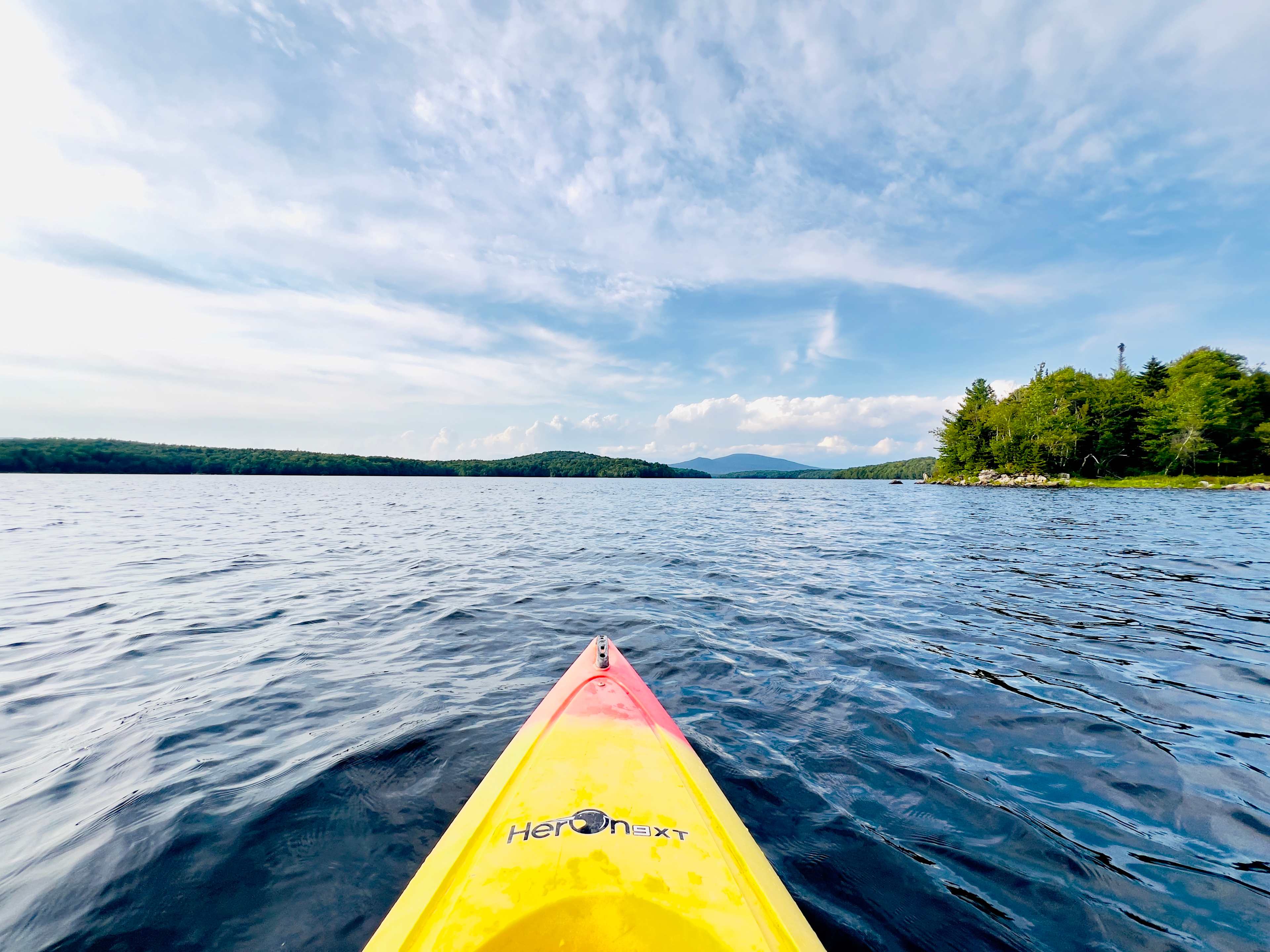 Kayaking at the nearby Somerset Reserve was picture perfect 