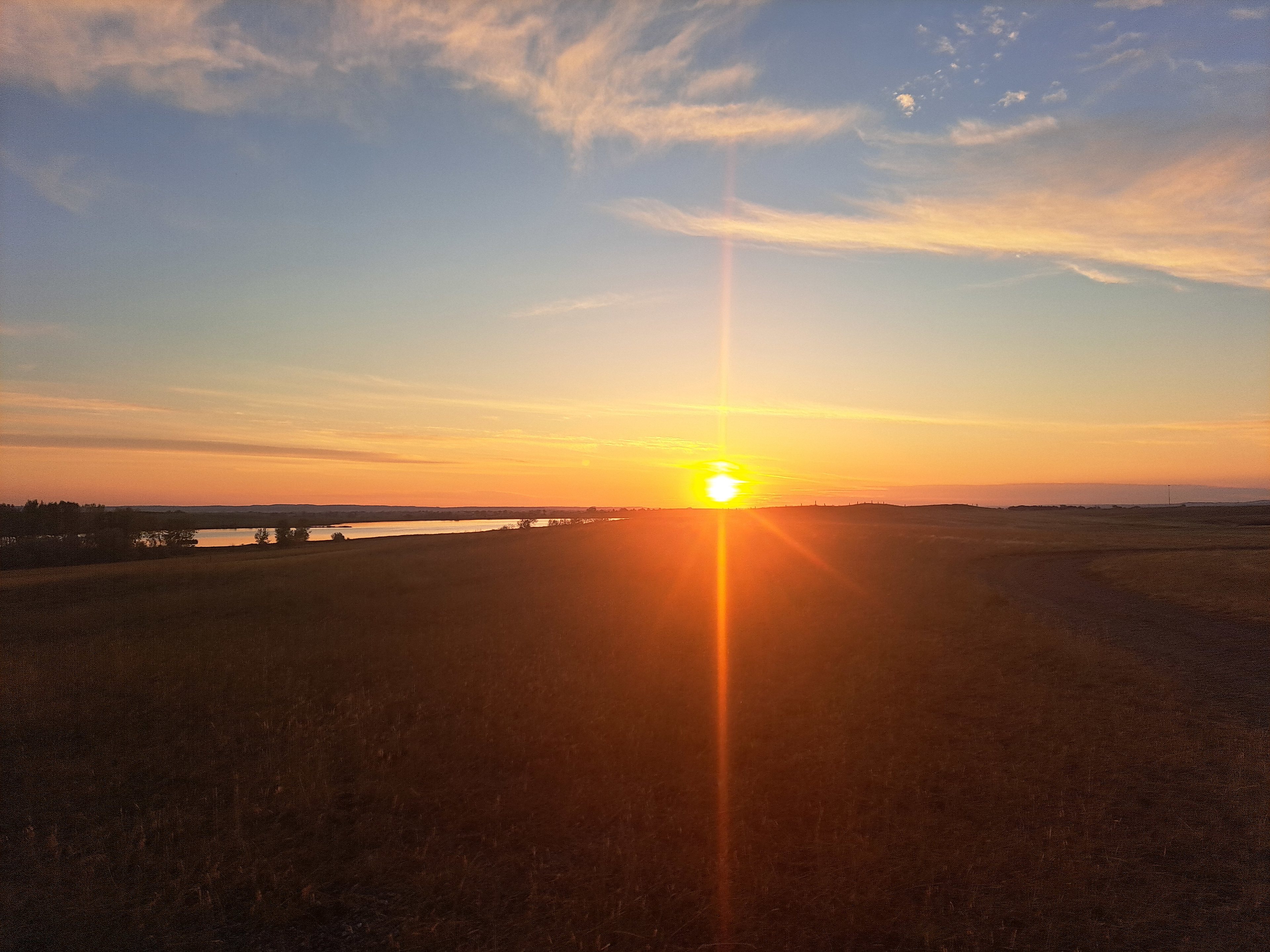 Trees, Lake view, Rock buttes!