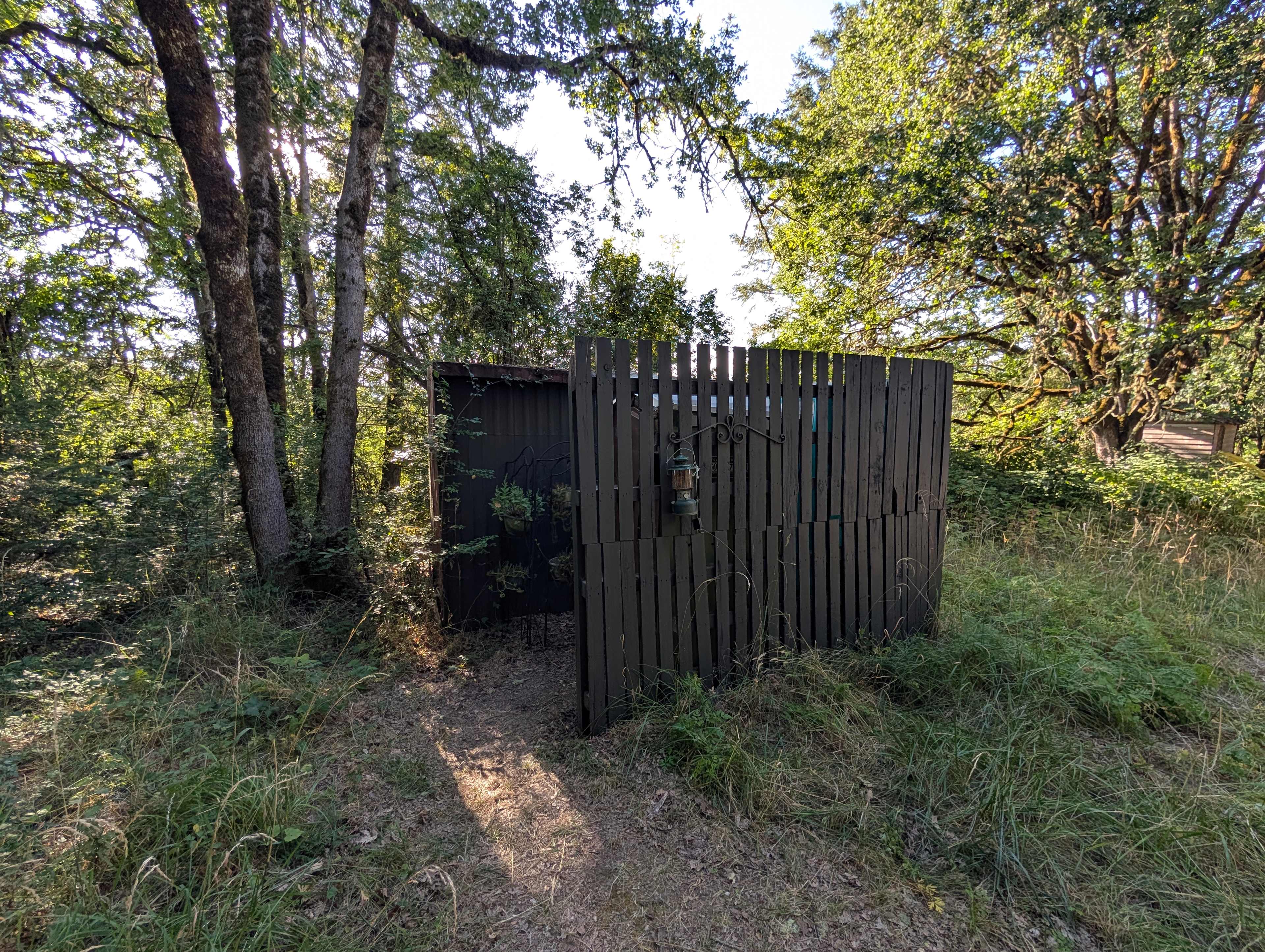There is a porta potty in there 
