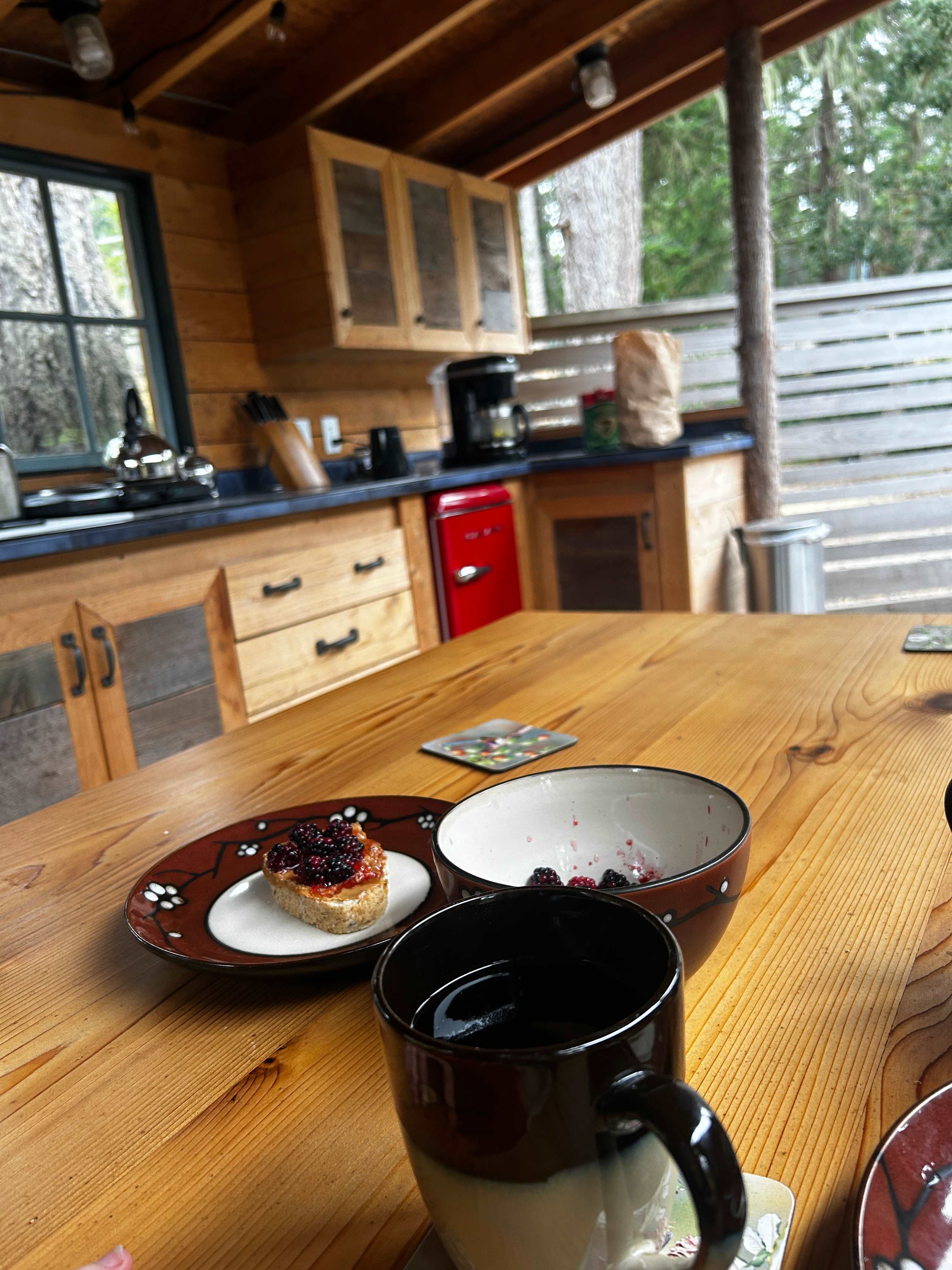 Fresh ground coffee included 