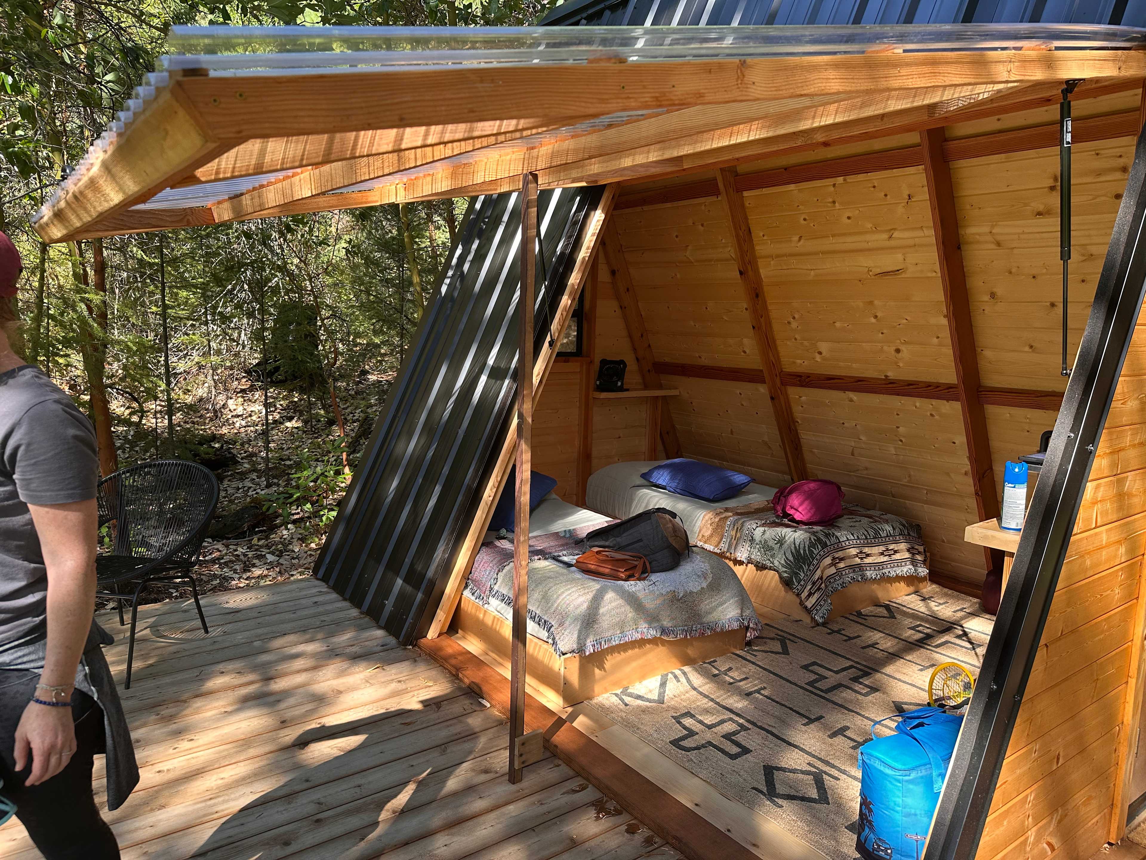 Cabin opens up!