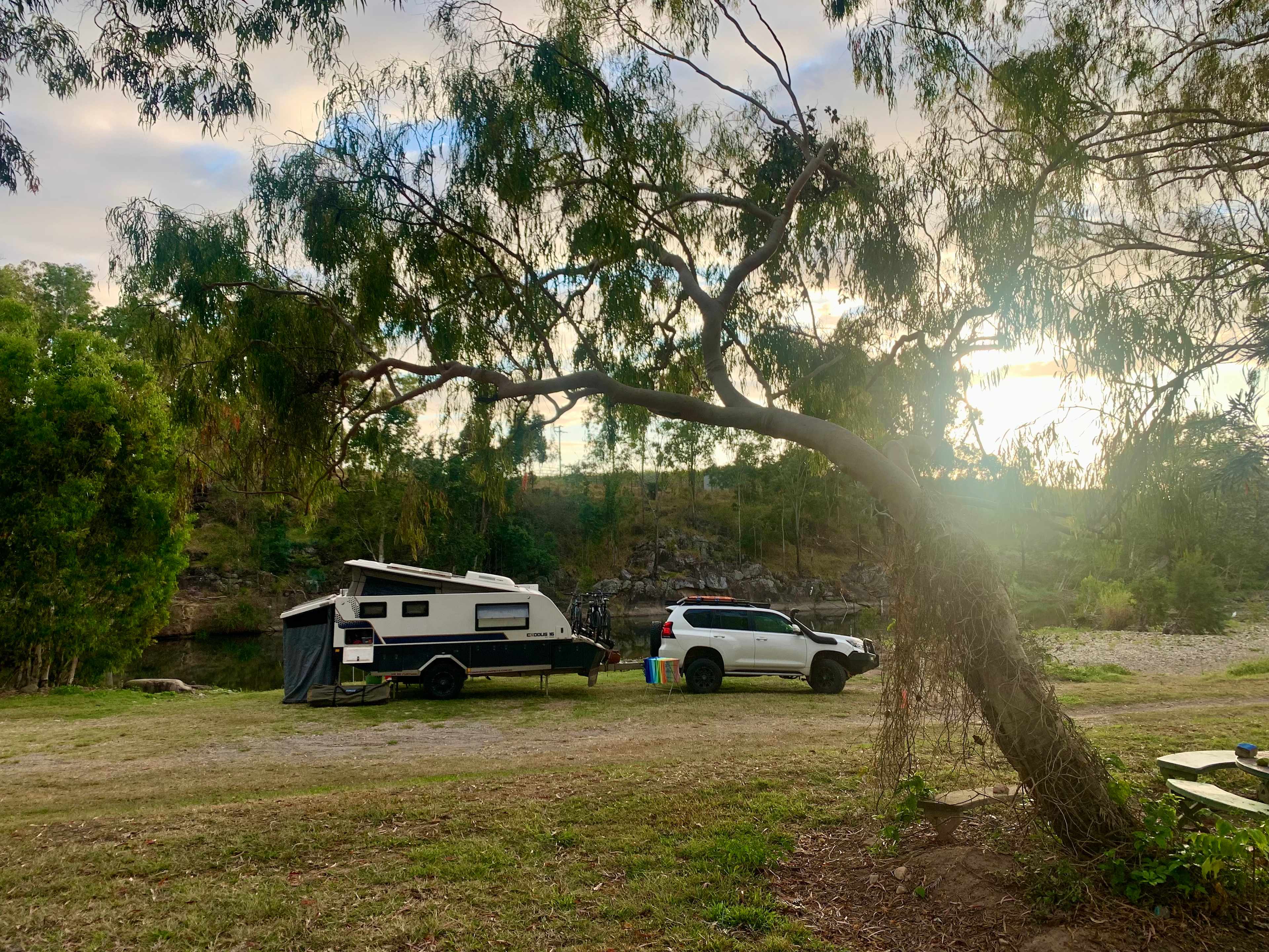 Creek and Antique Camping