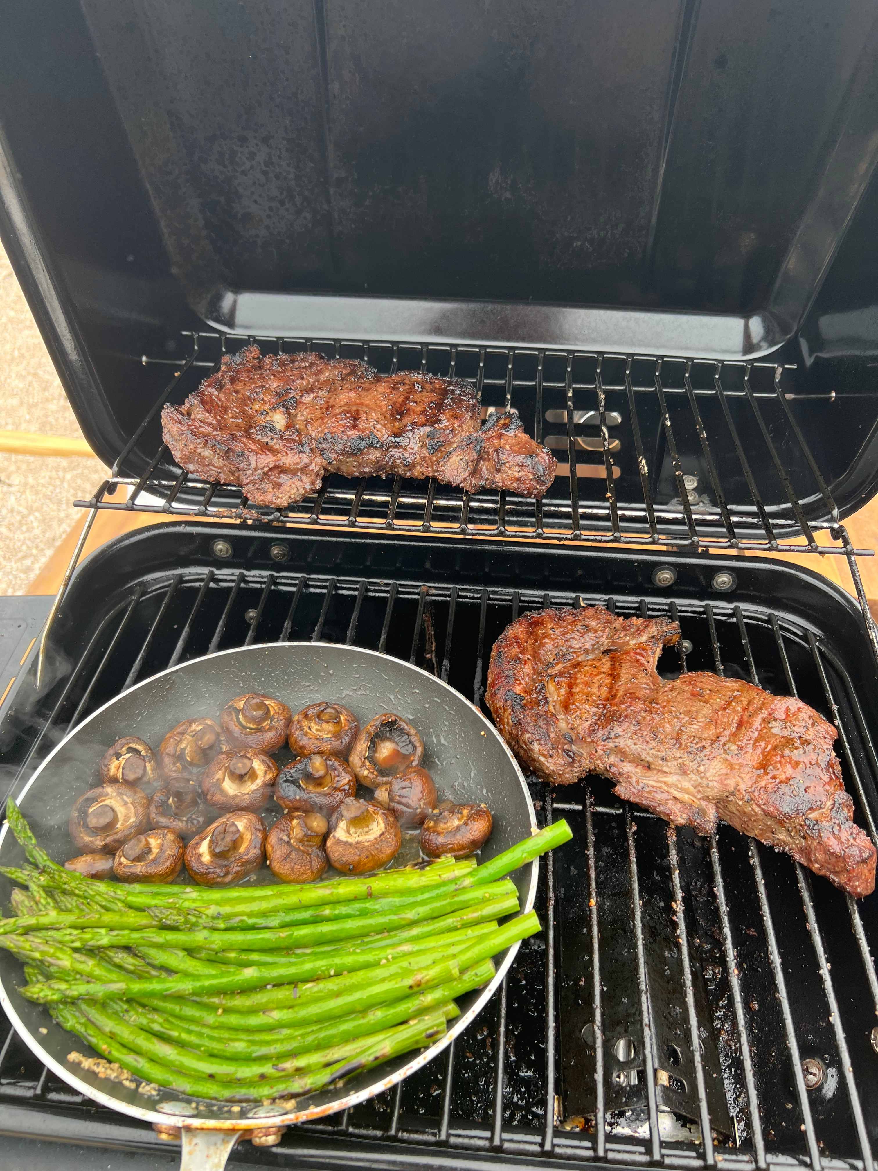 Grilling our dinner