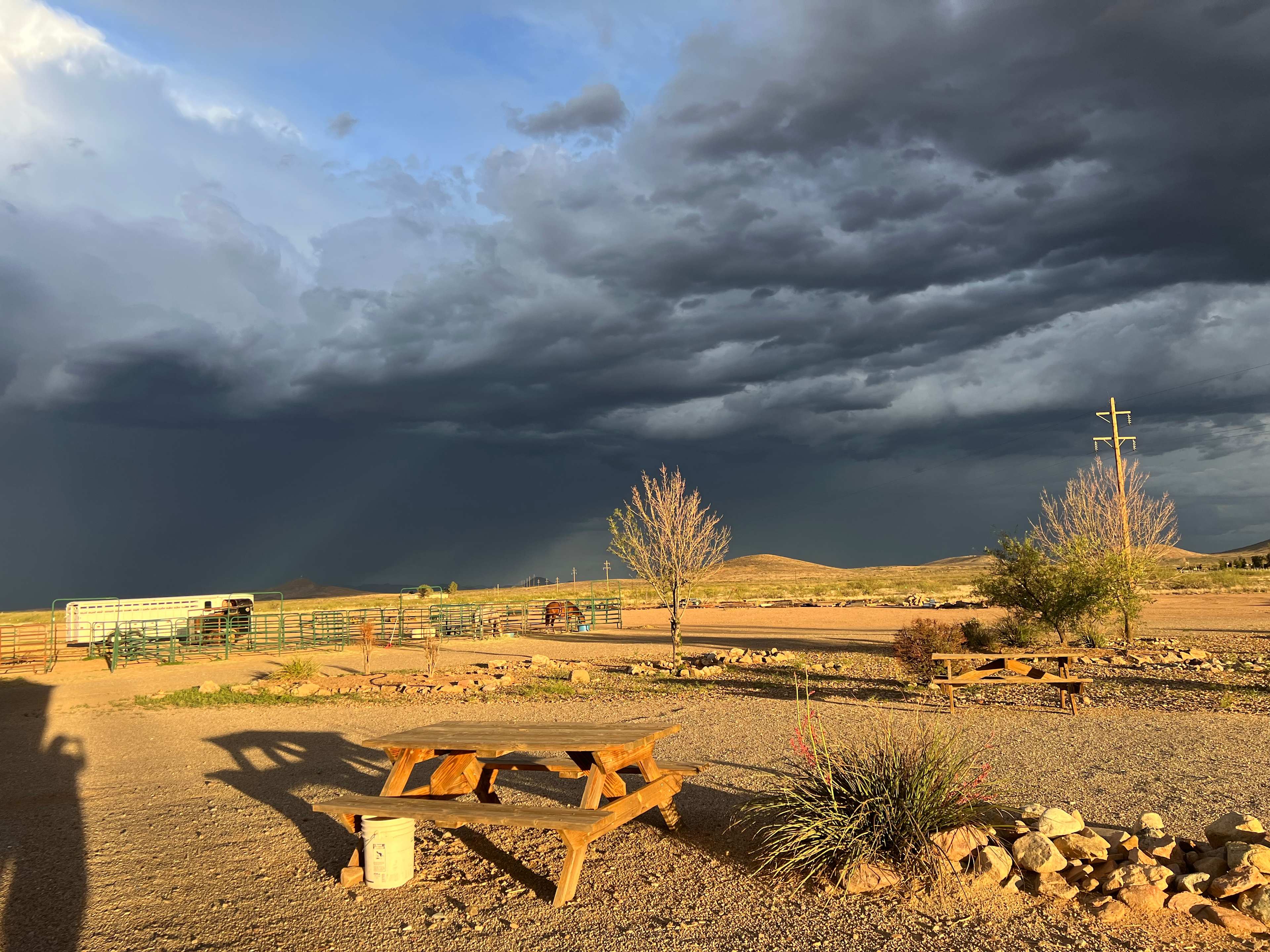 Monsoon season, it was a beautiful cool night, great sleeping weather.