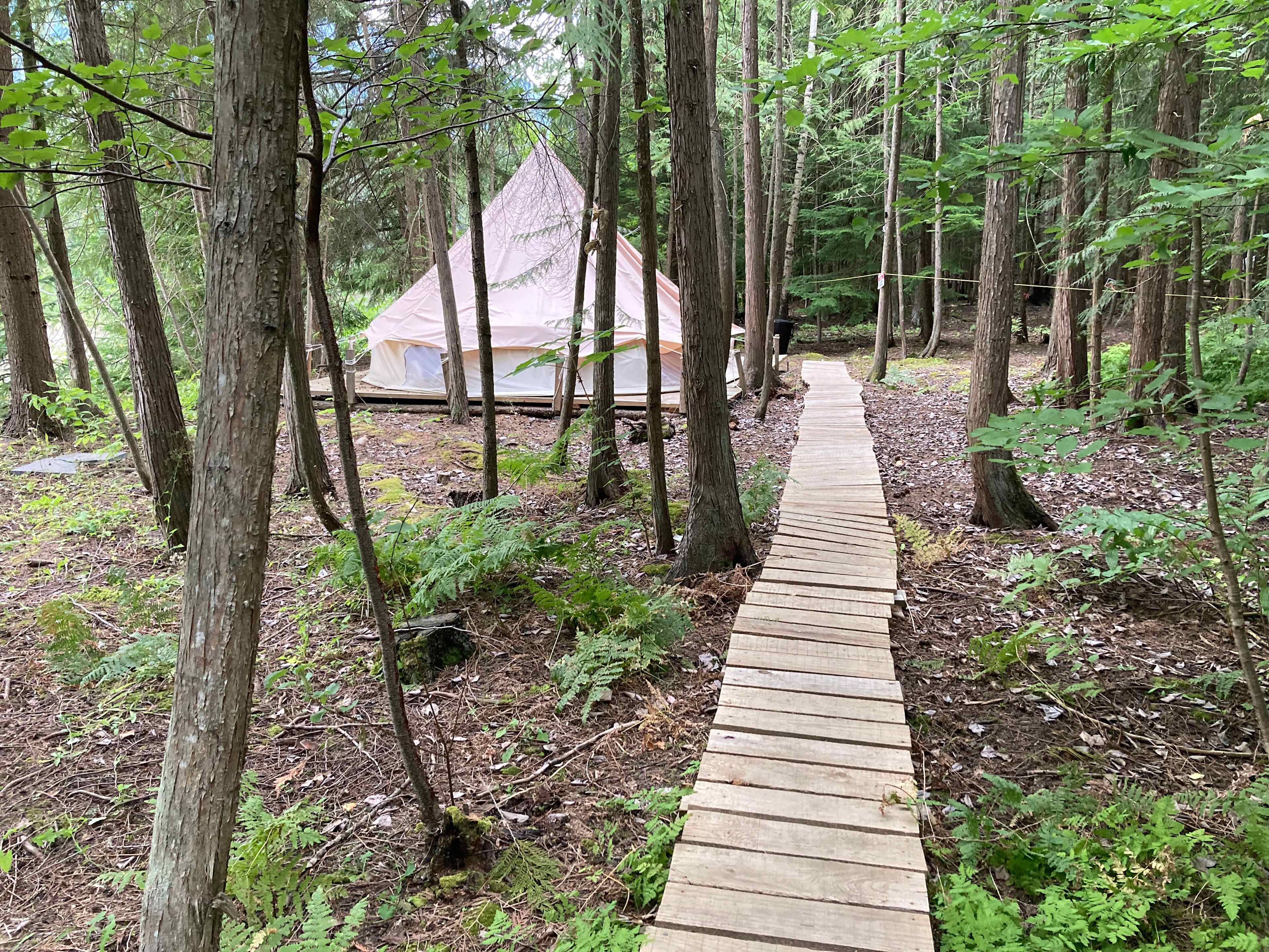 Our path to the lovely accommodations