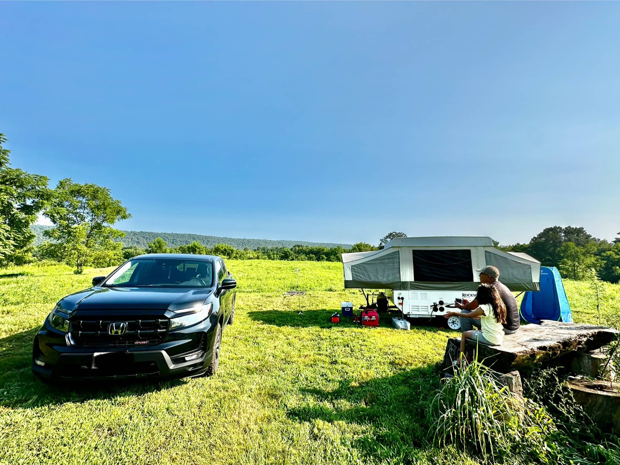 On top of the hill camp!