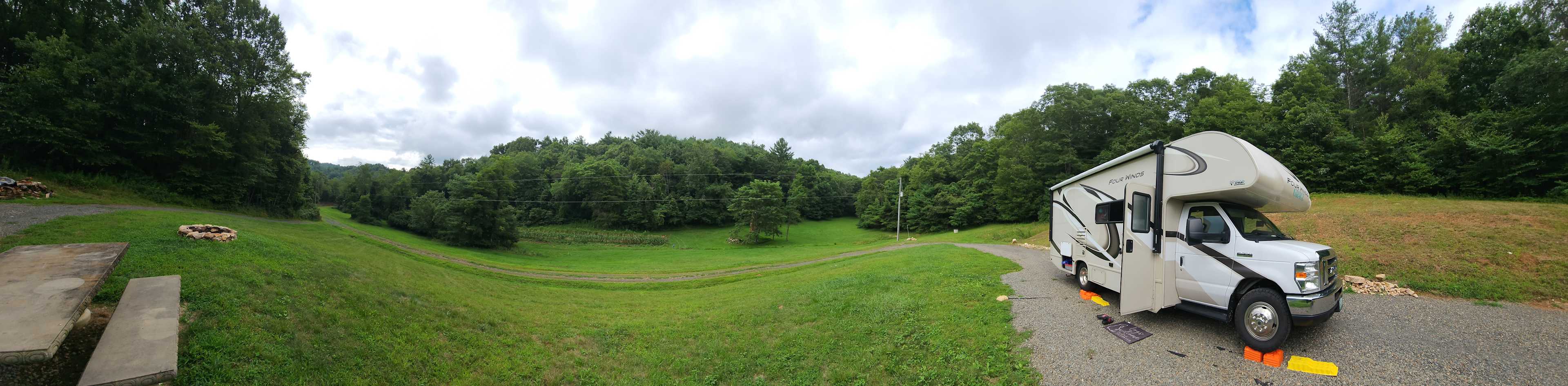 180 degree panoramic view