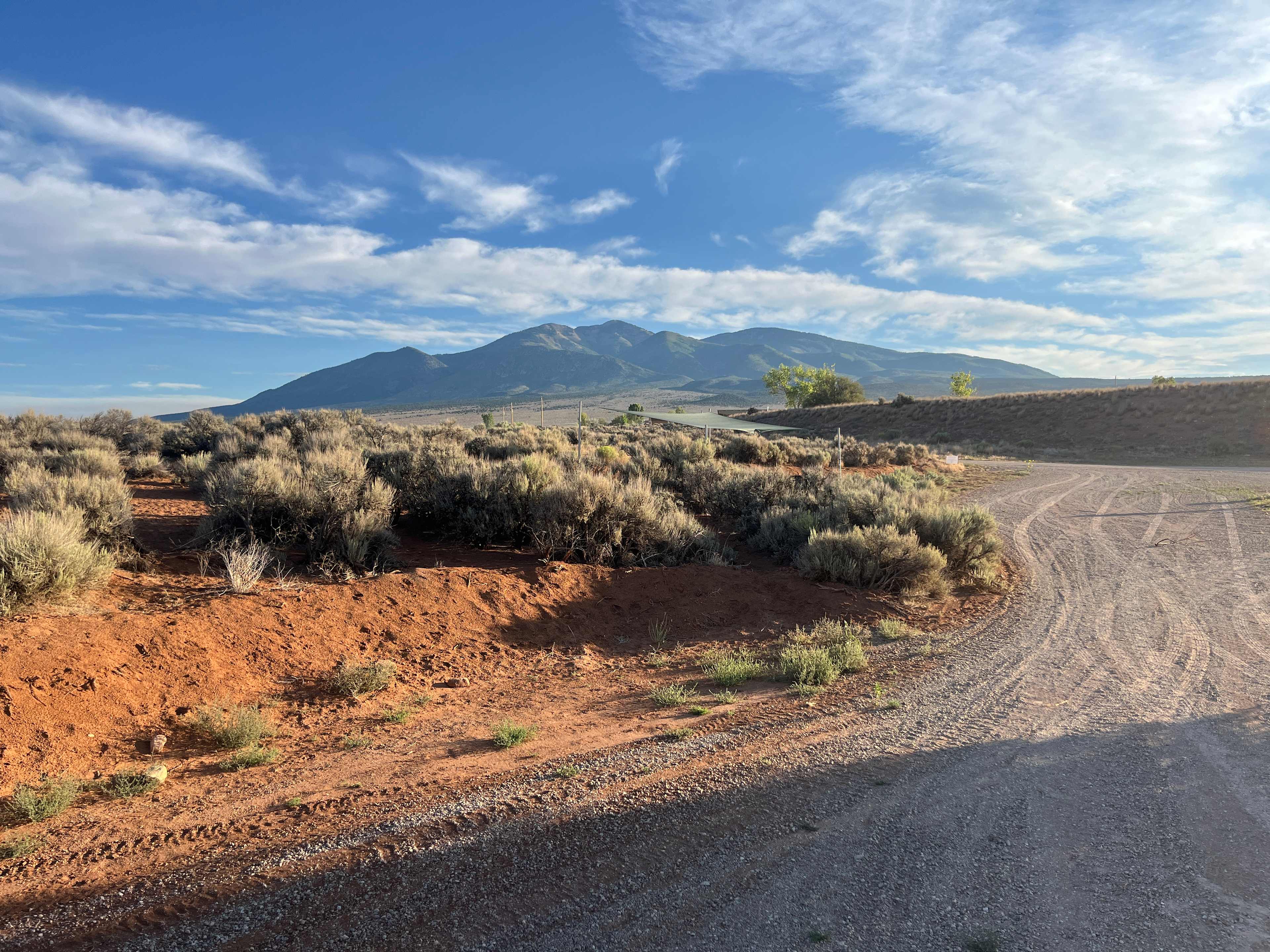 View of the La Sal Mtns. in the morning. 