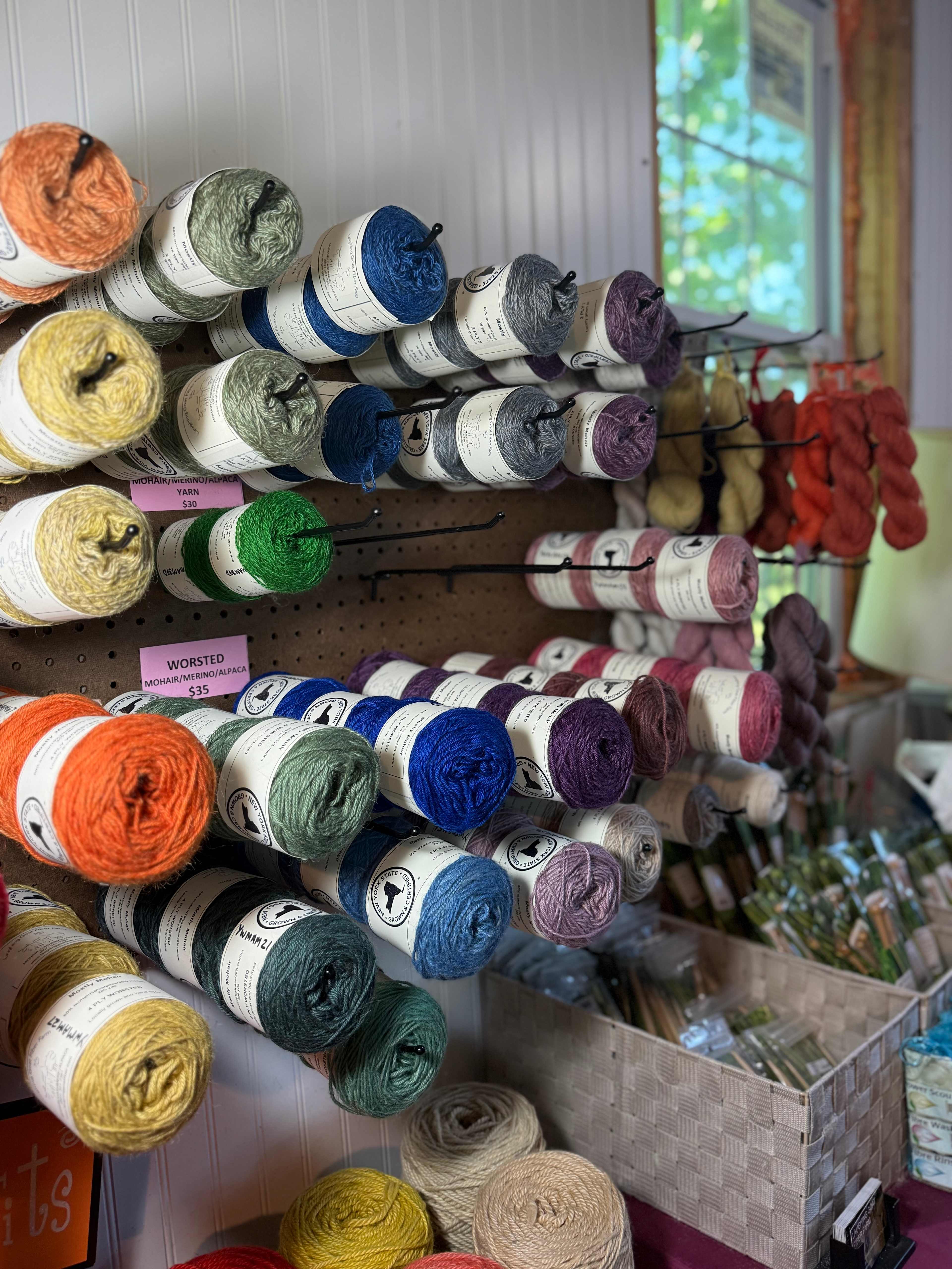 Farm shop with all the yarn!