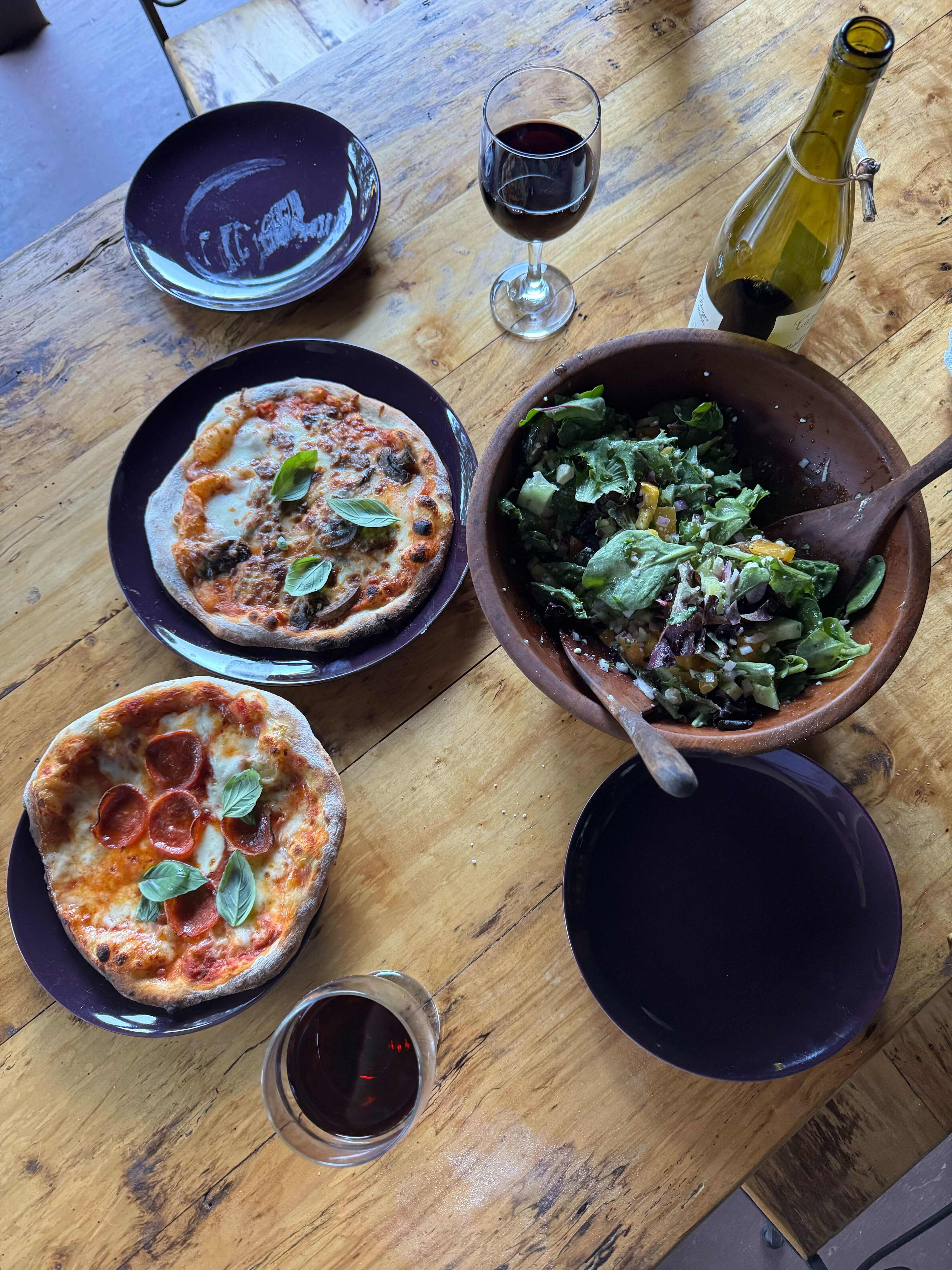 clay oven cooked pizza