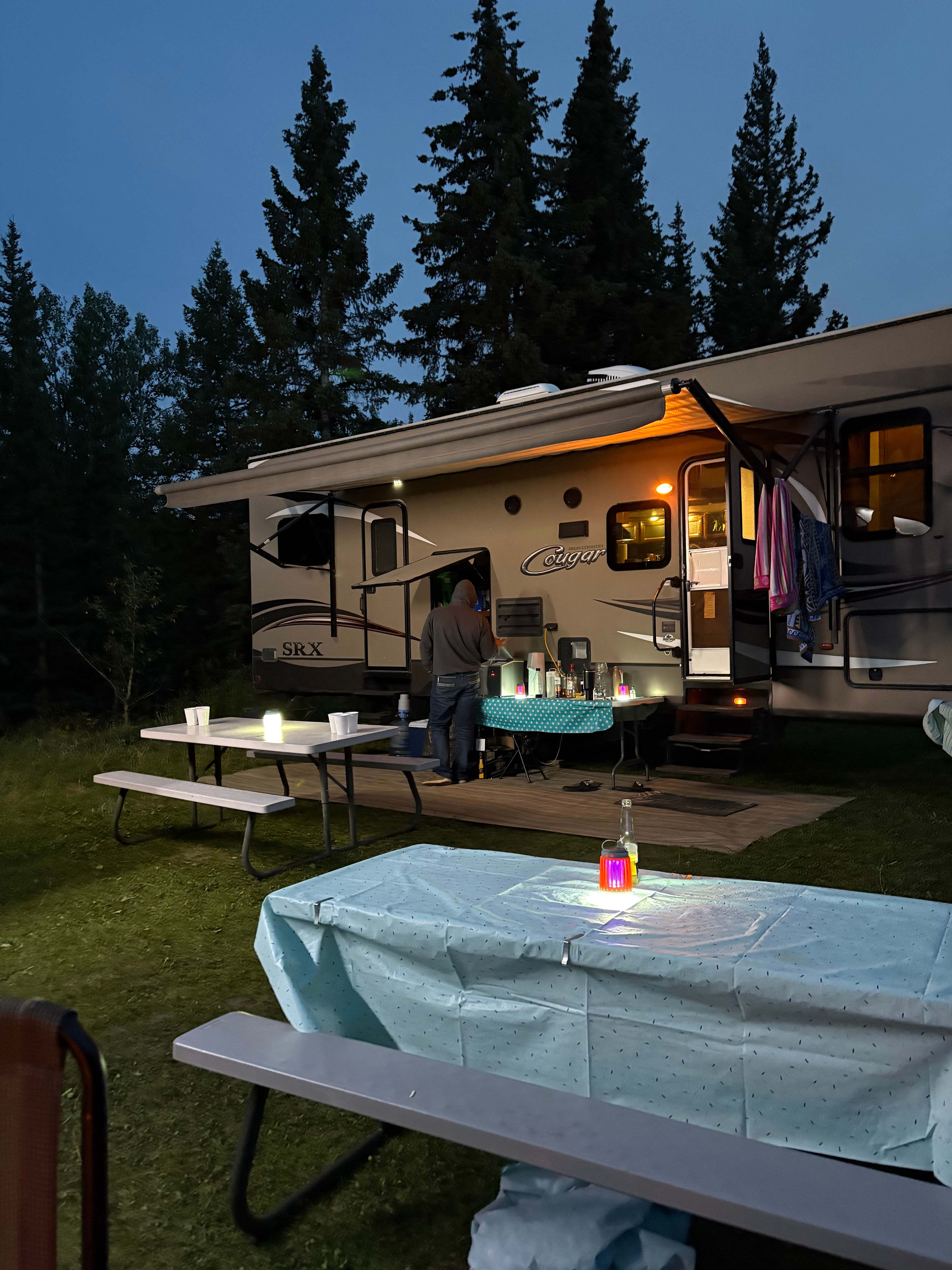 Had our own fire put as well along with the communal one!