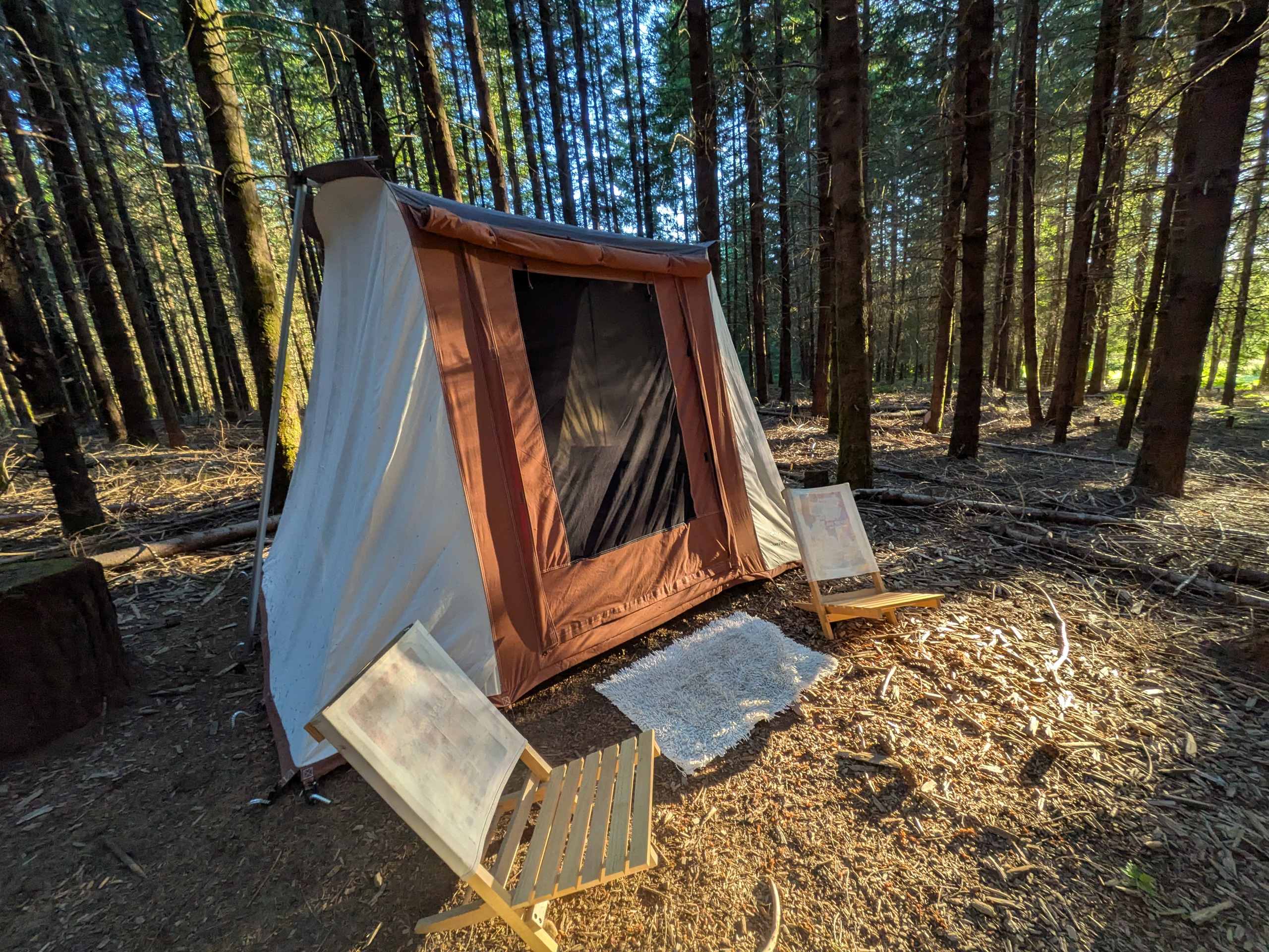 Hoodland Basecamp at Scrumpy Farest