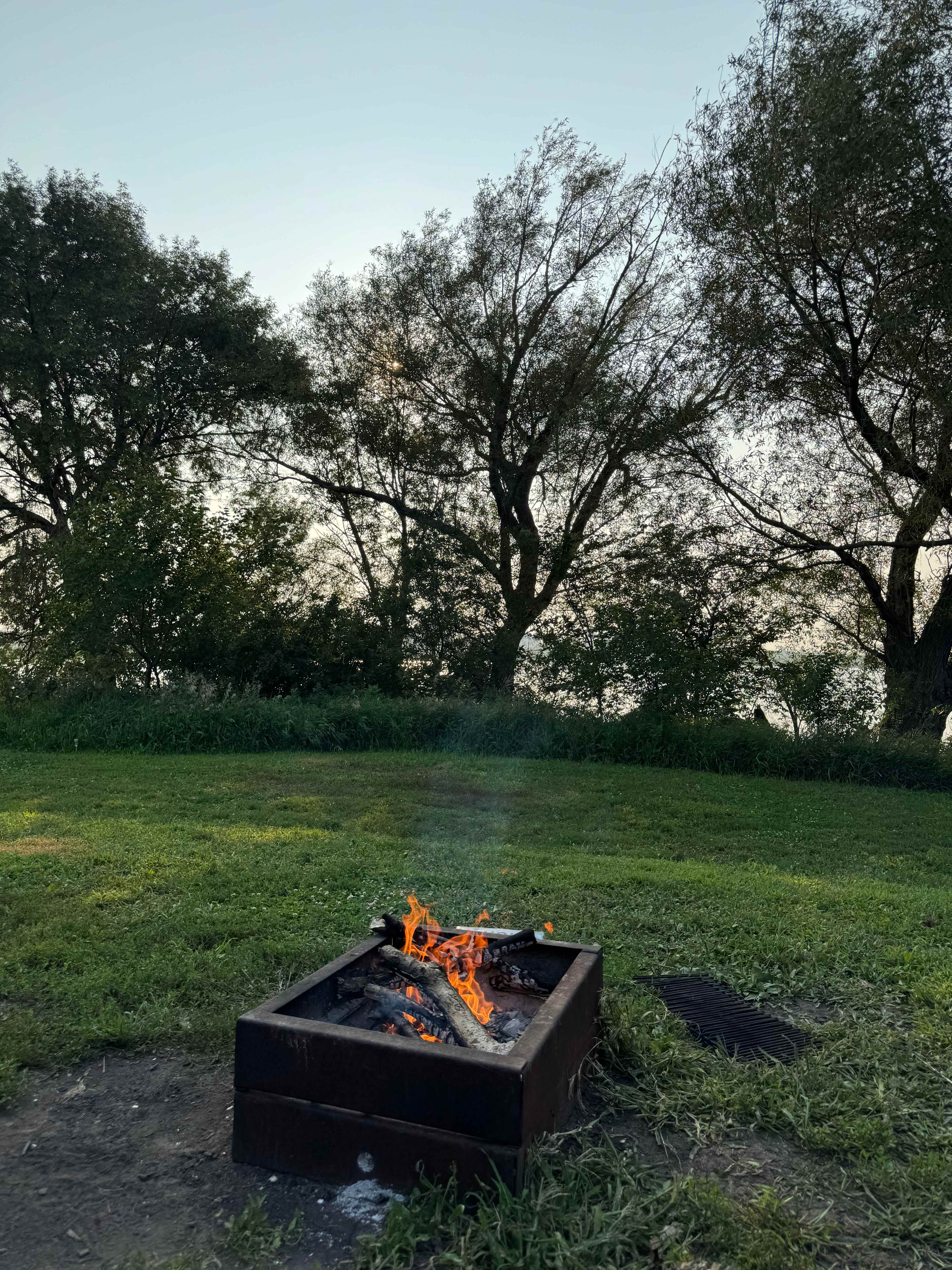 Camping on private lake