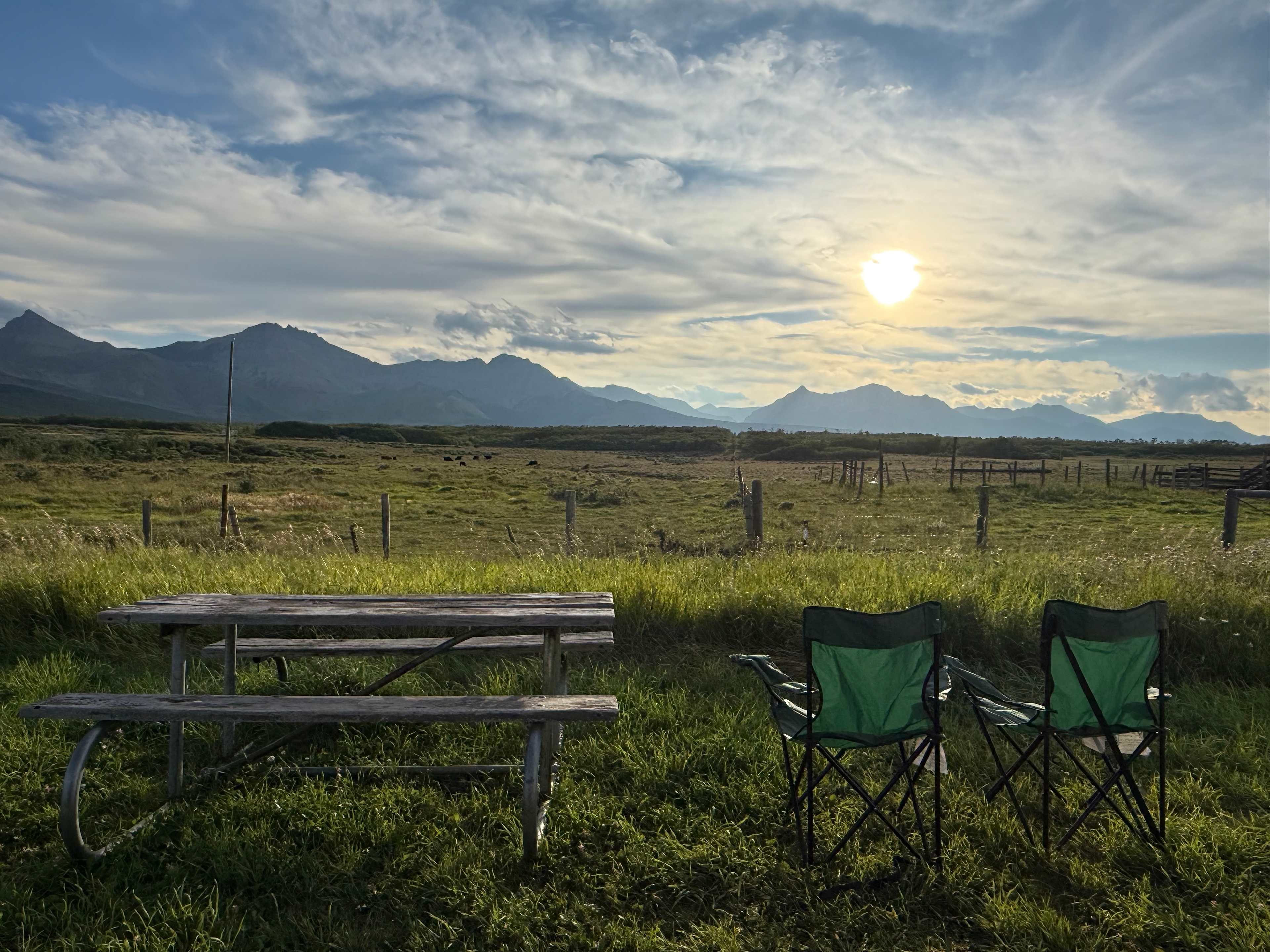 Camping with Mountain Views