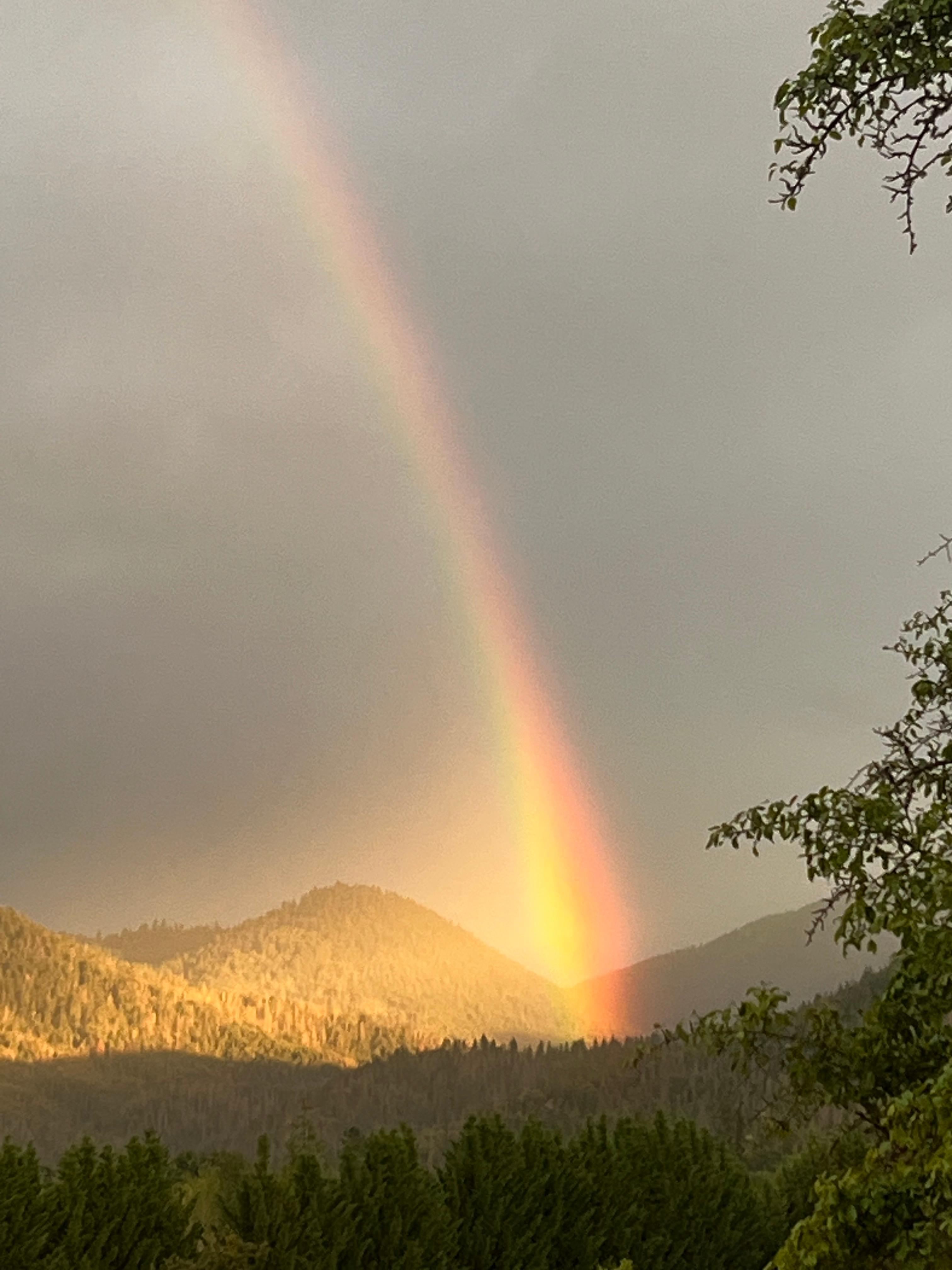 Beautiful rainbow greeted us 