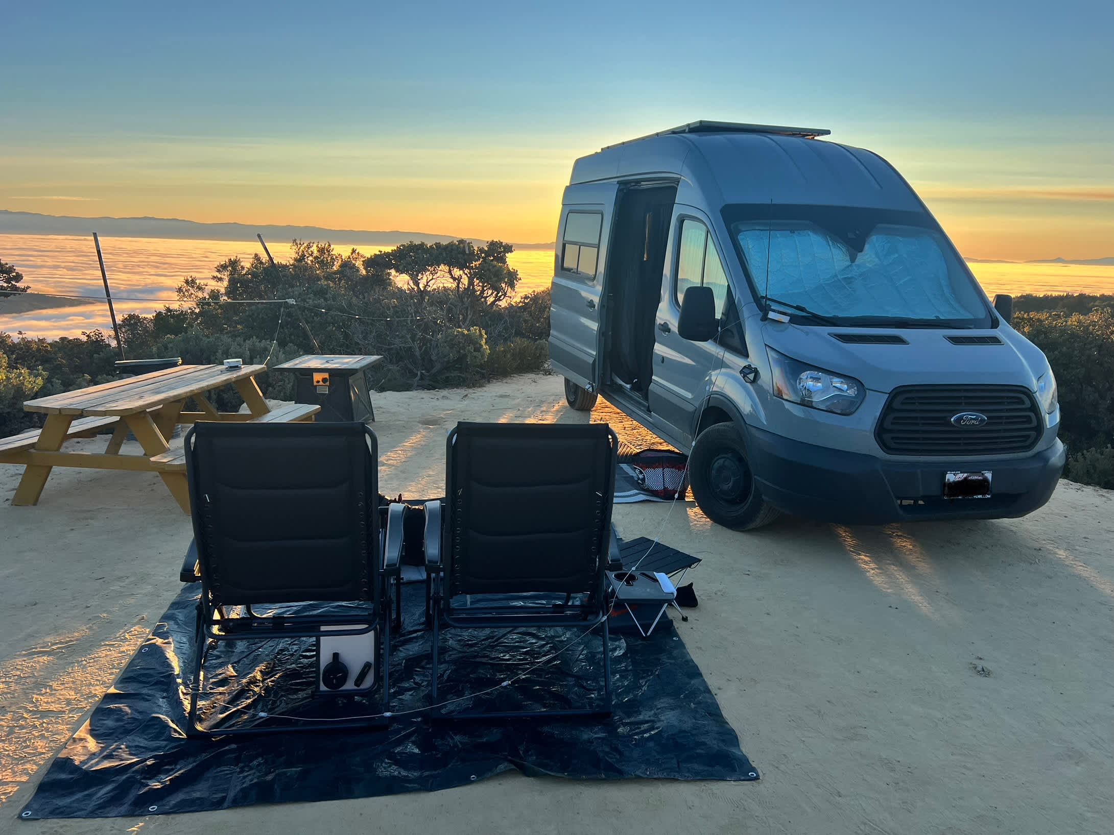 Van and chairs not included 