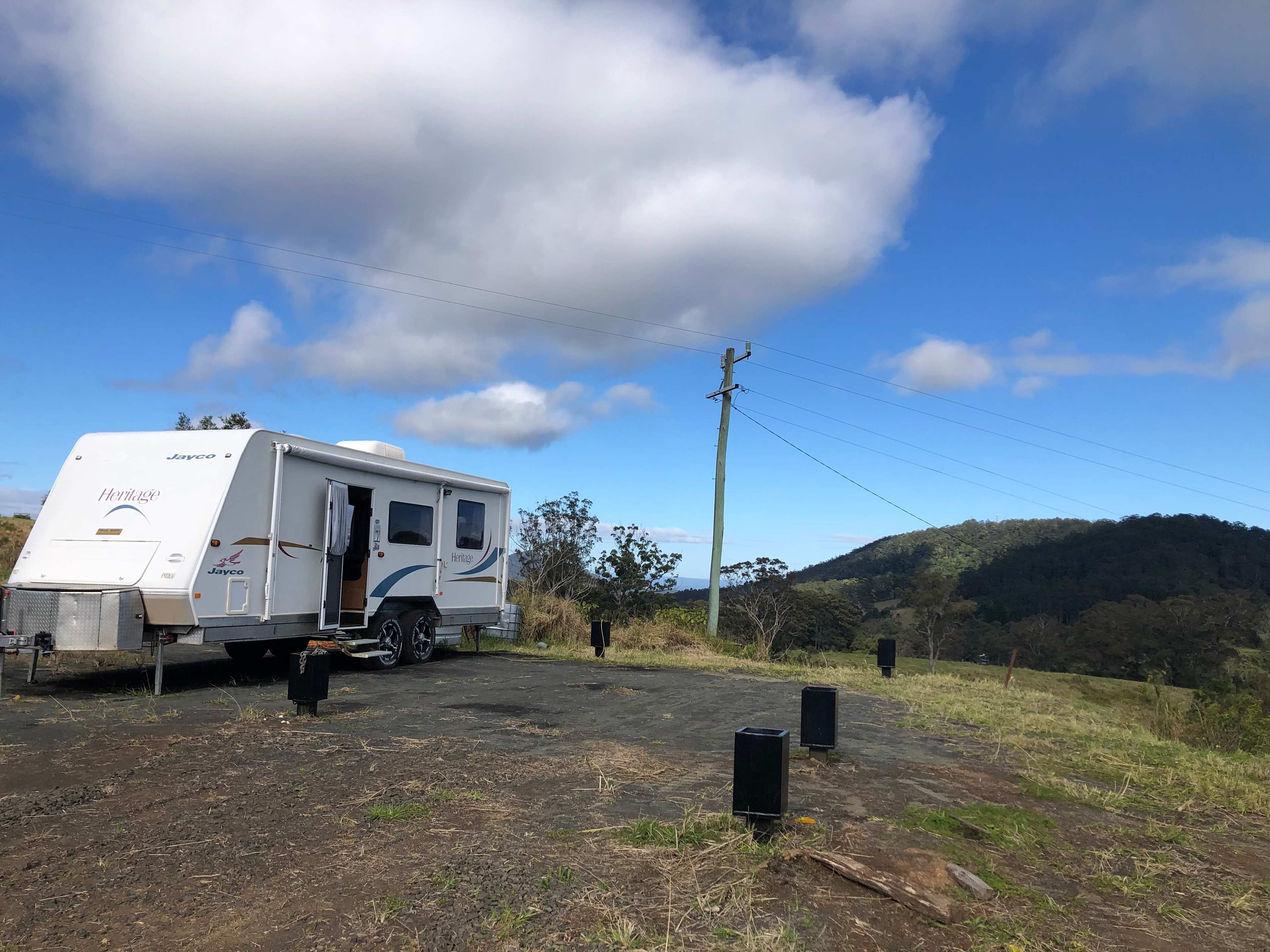 Caravan in the mountains